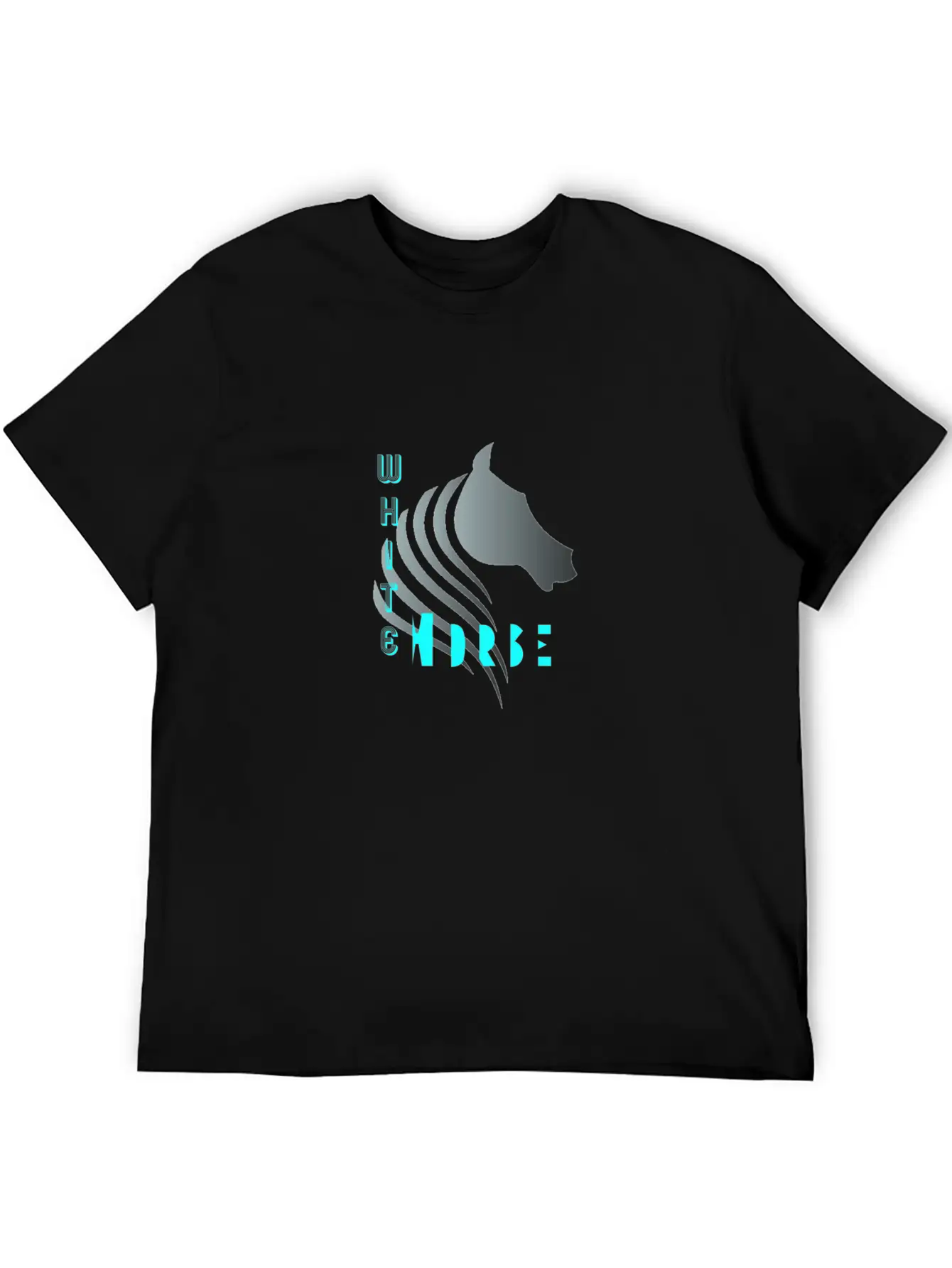 White Horse Breathable Soft Cotton T-Shirt – Timeless Casual Look