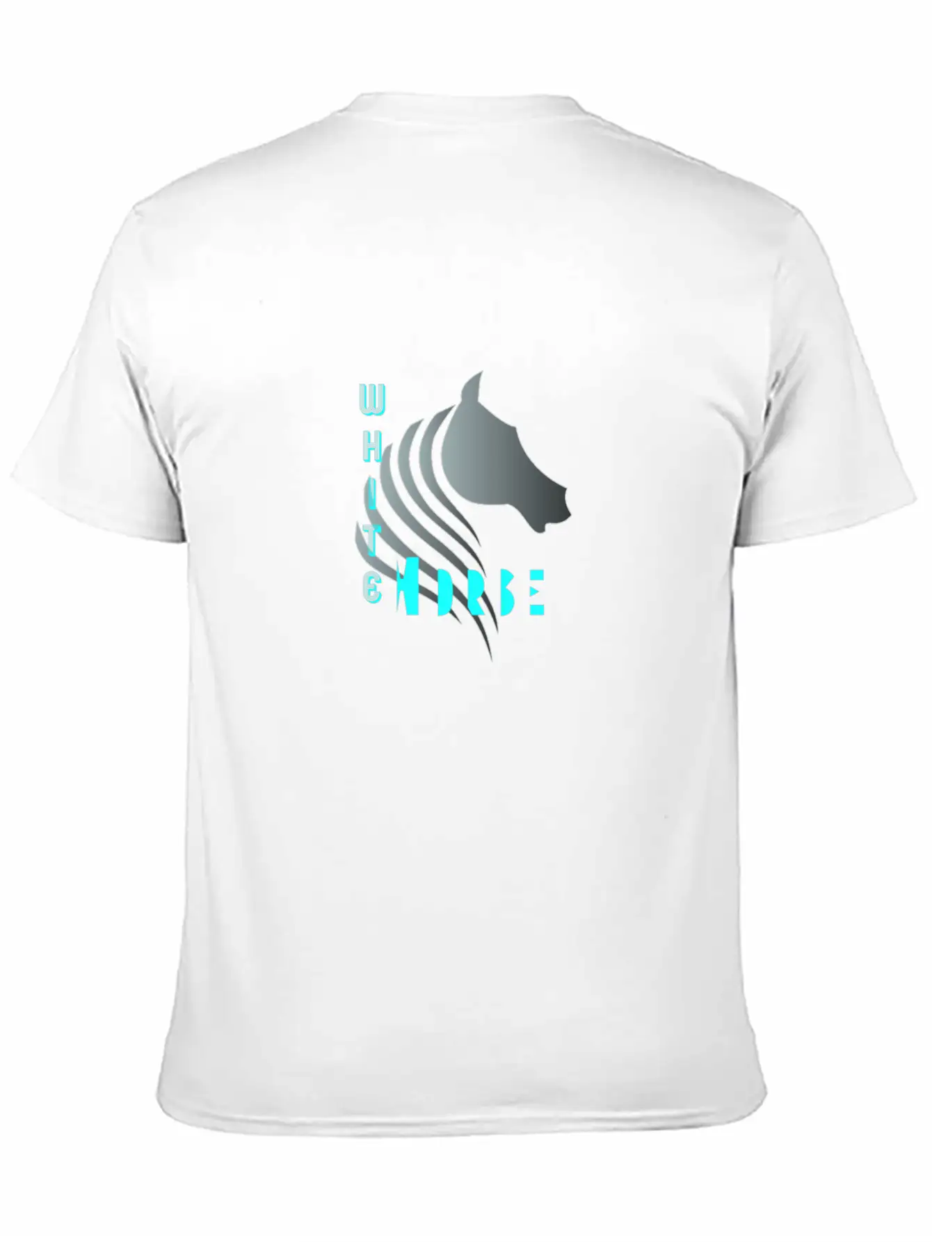White Horse Breathable Soft Cotton T-Shirt – Timeless Casual Look