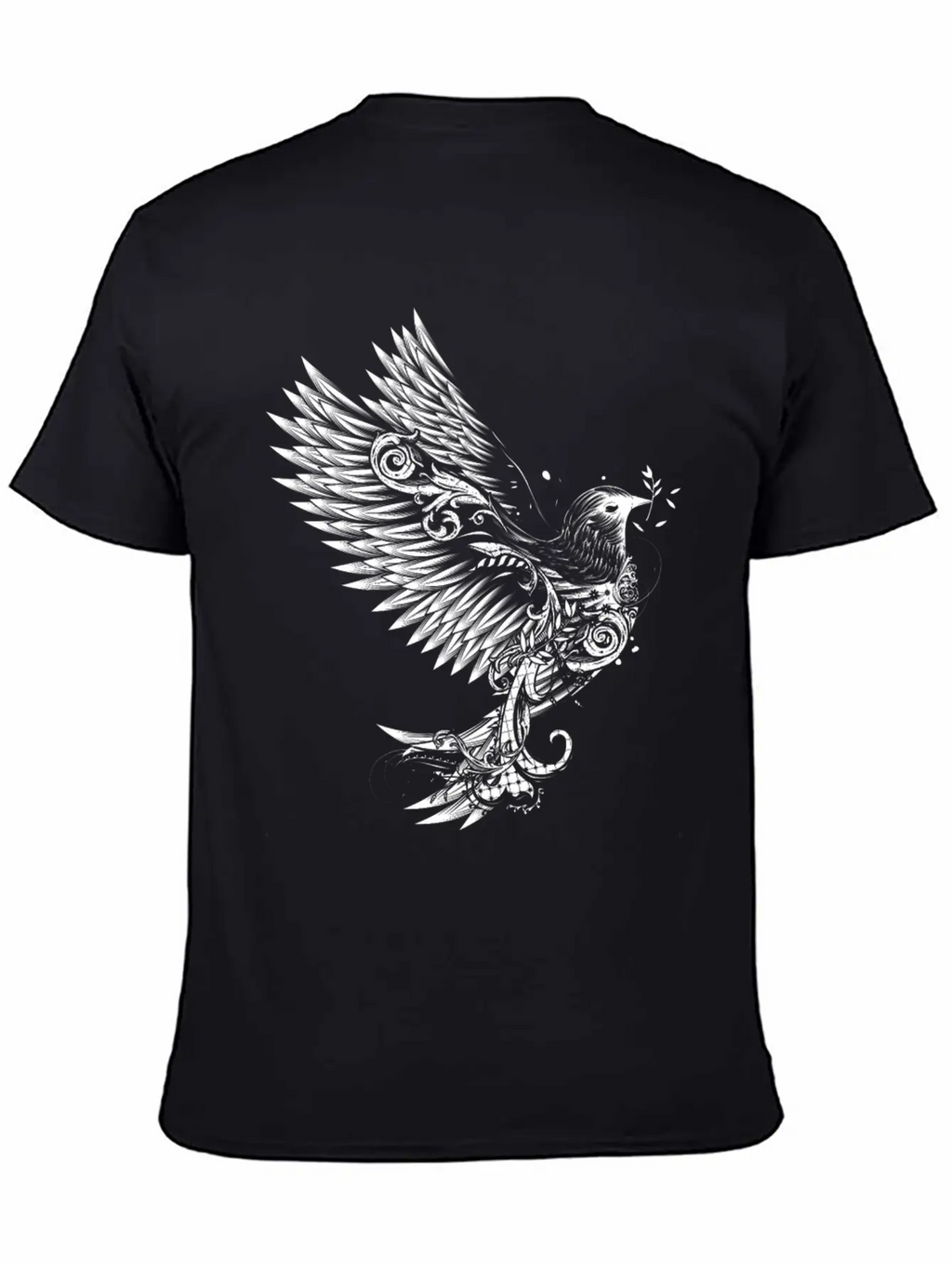 White Pigeon Unisex Casual T-Shirt – Clean Design For Daily Comfort