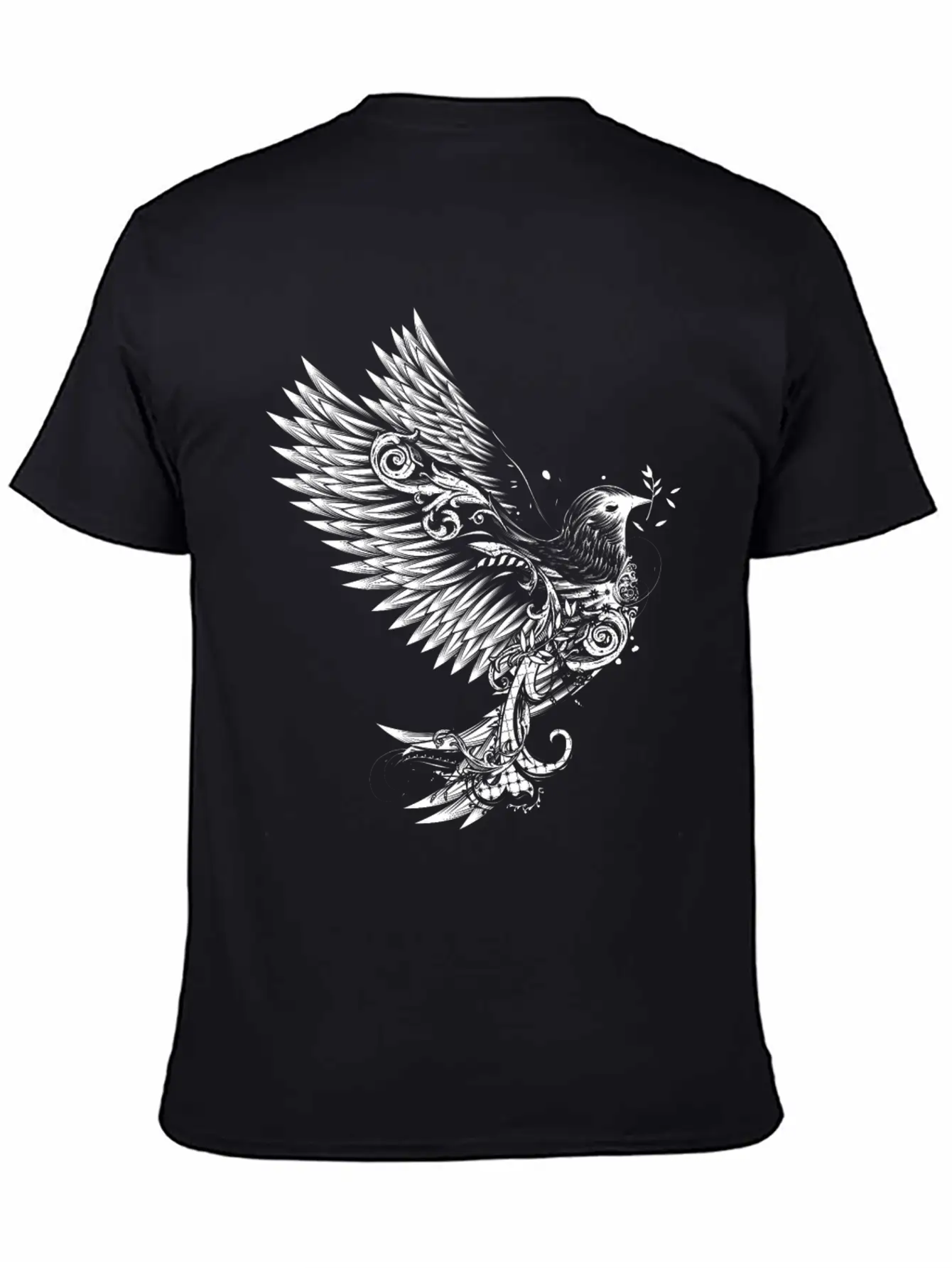 White Pigeon Unisex Casual T-Shirt – Clean Design For Daily Comfort