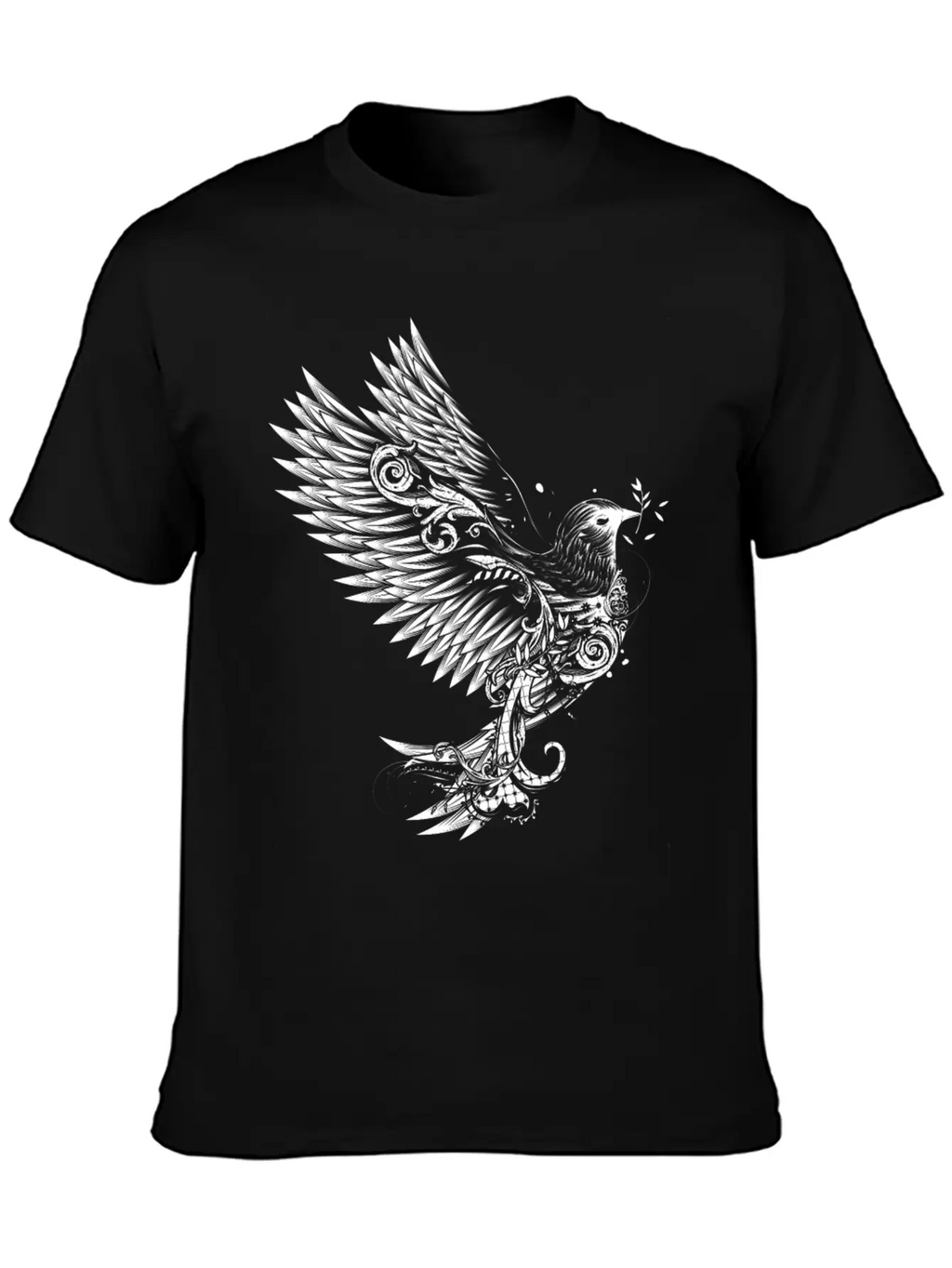White Pigeon Unisex Casual T-Shirt – Clean Design For Daily Comfort
