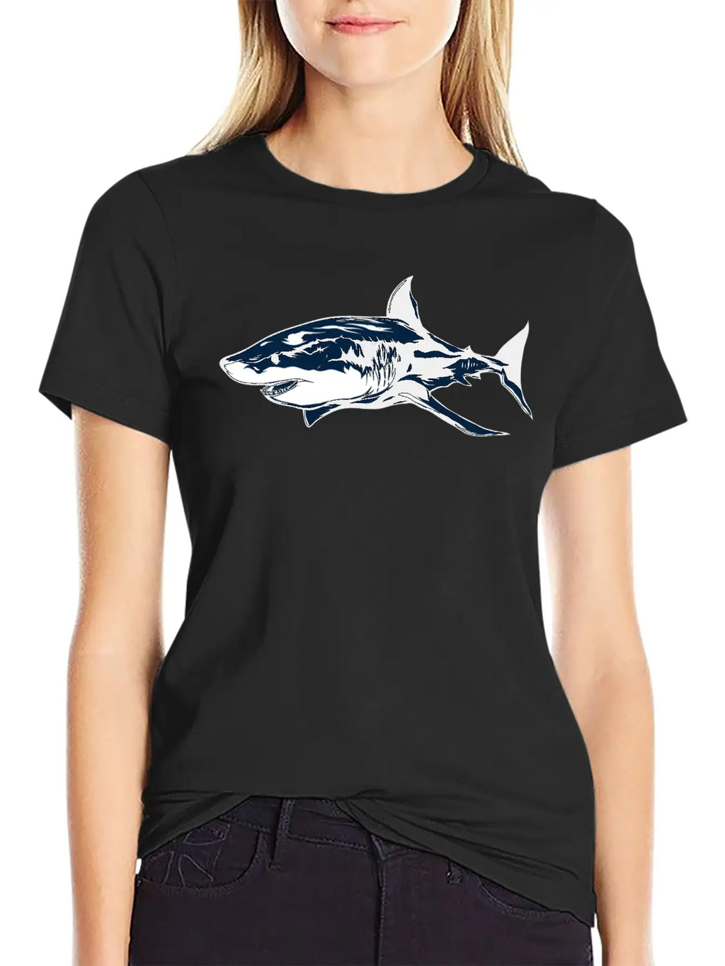 White Shark Classic Cotton Tee – Unisex Comfort For Any Season