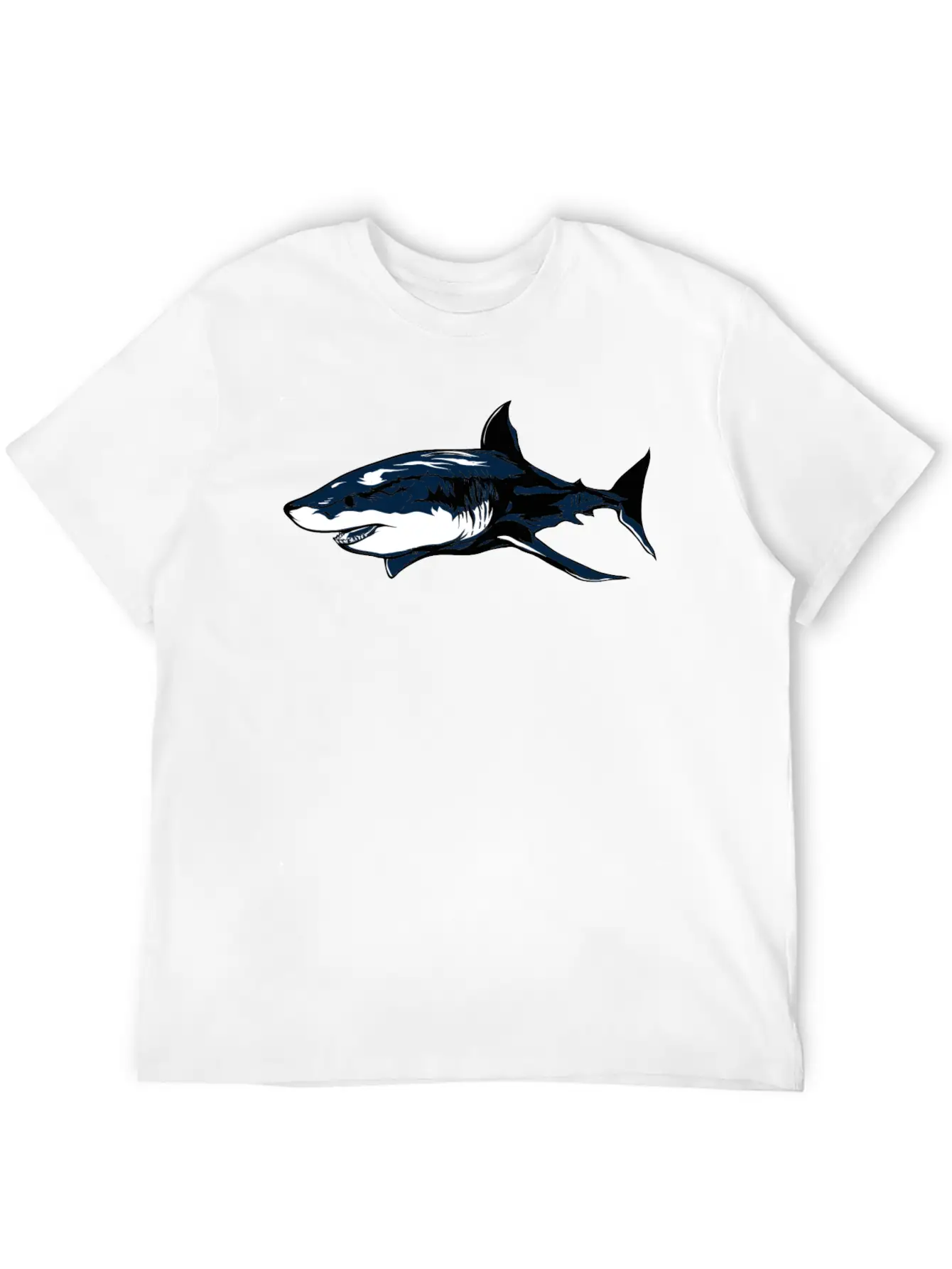 White Shark Classic Cotton Tee – Unisex Comfort For Any Season