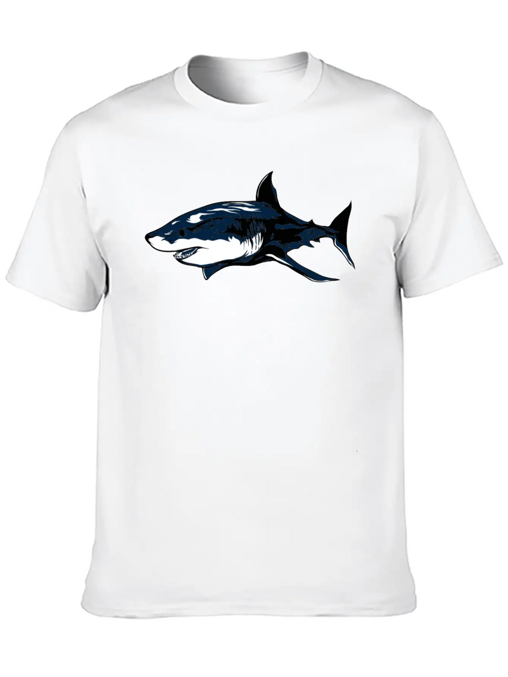 White Shark Classic Cotton Tee – Unisex Comfort For Any Season