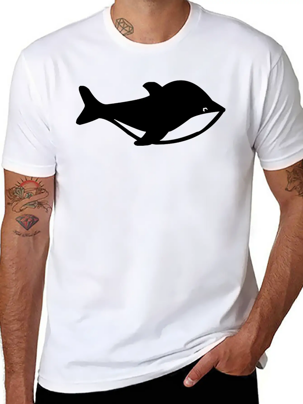White Whale Basic Graphic T-Shirt – Daily Comfort In Soft Cotton