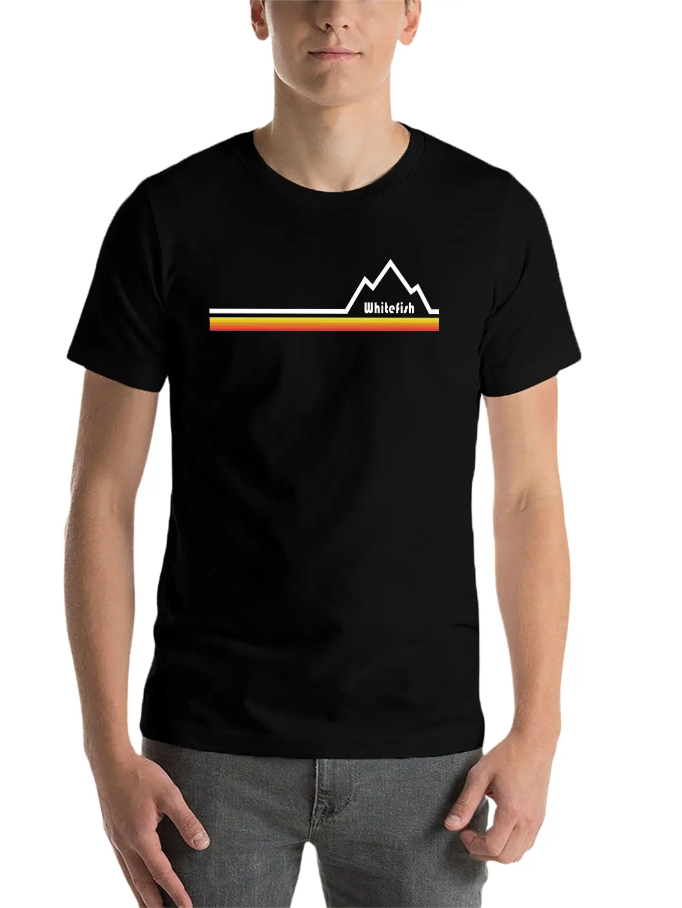 Whitefish Montana Relaxed Everyday Tee – Lightweight And Durable Cotton