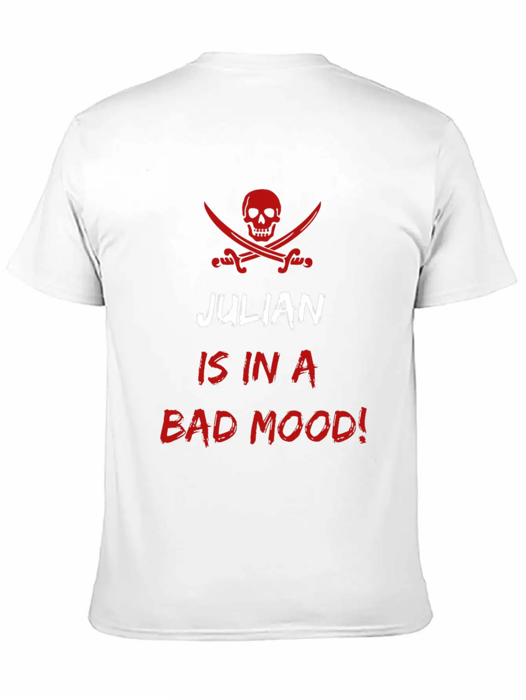 Who Is In A Bad Mood Julian Relaxed Everyday Tee – Lightweight And Durable Cotton
