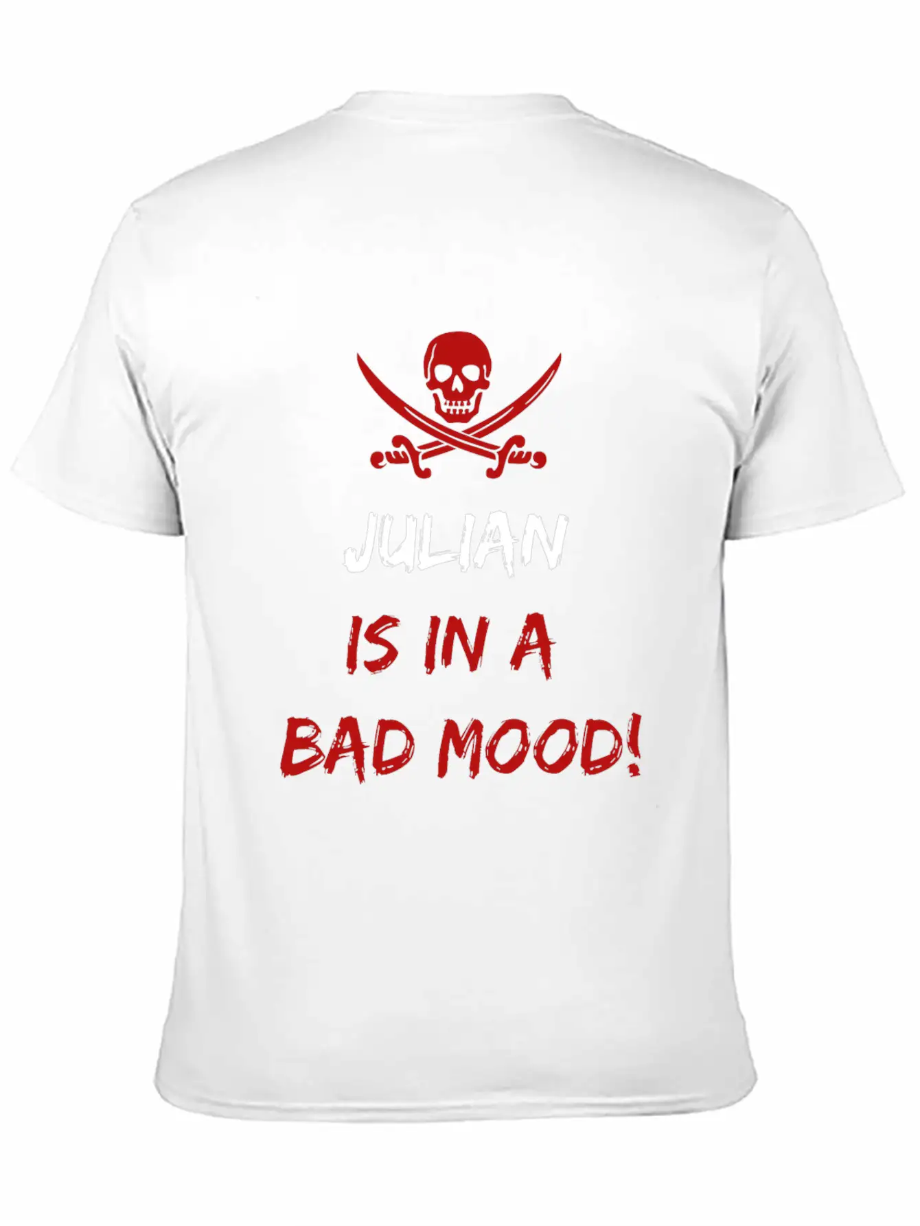 Who Is In A Bad Mood Julian Relaxed Everyday Tee – Lightweight And Durable Cotton
