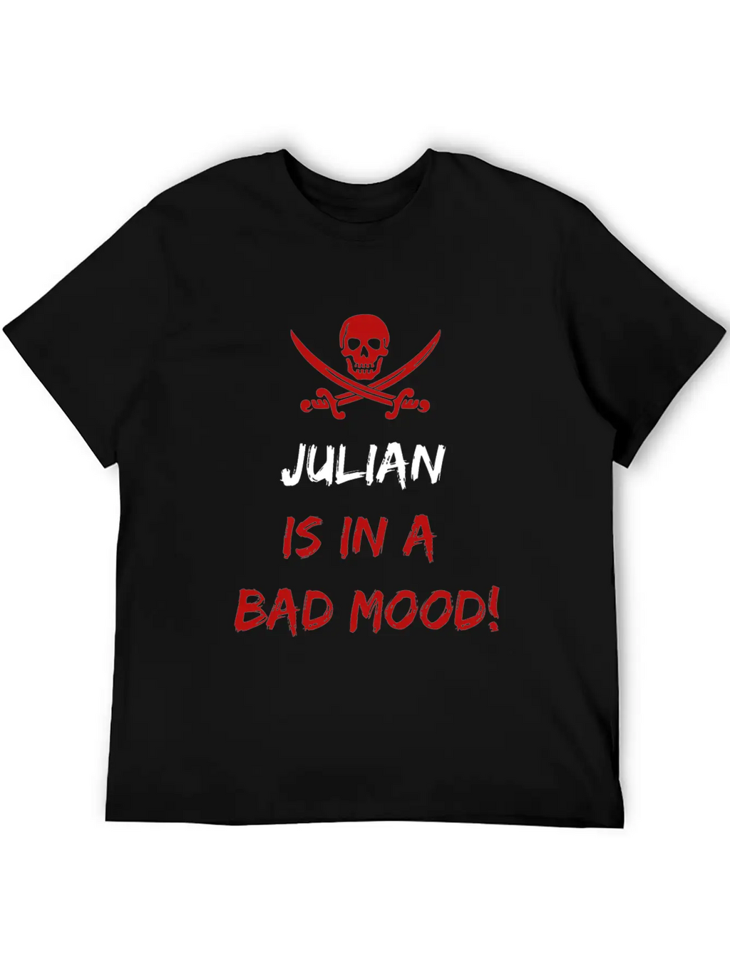 Who Is In A Bad Mood Julian Relaxed Everyday Tee – Lightweight And Durable Cotton