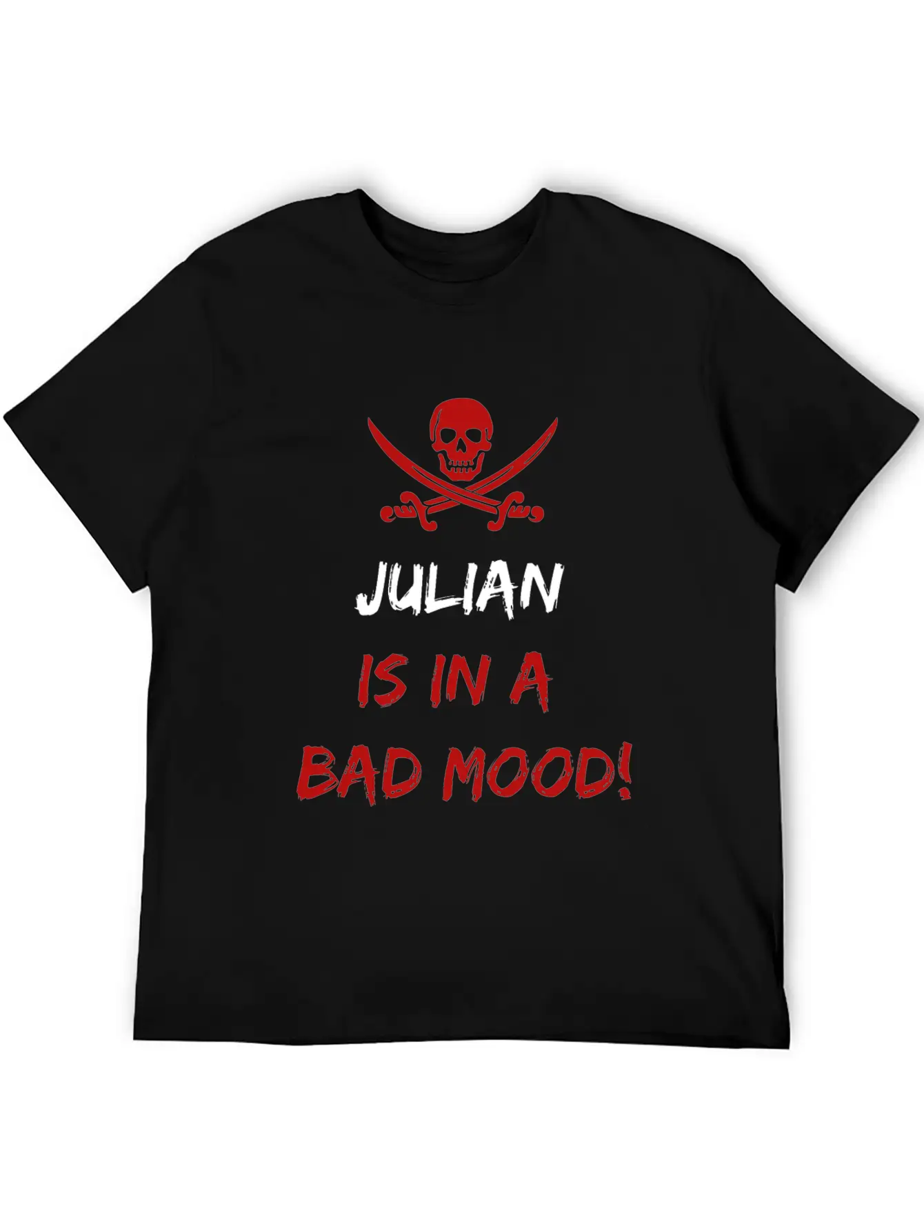 Who Is In A Bad Mood Julian Relaxed Everyday Tee – Lightweight And Durable Cotton