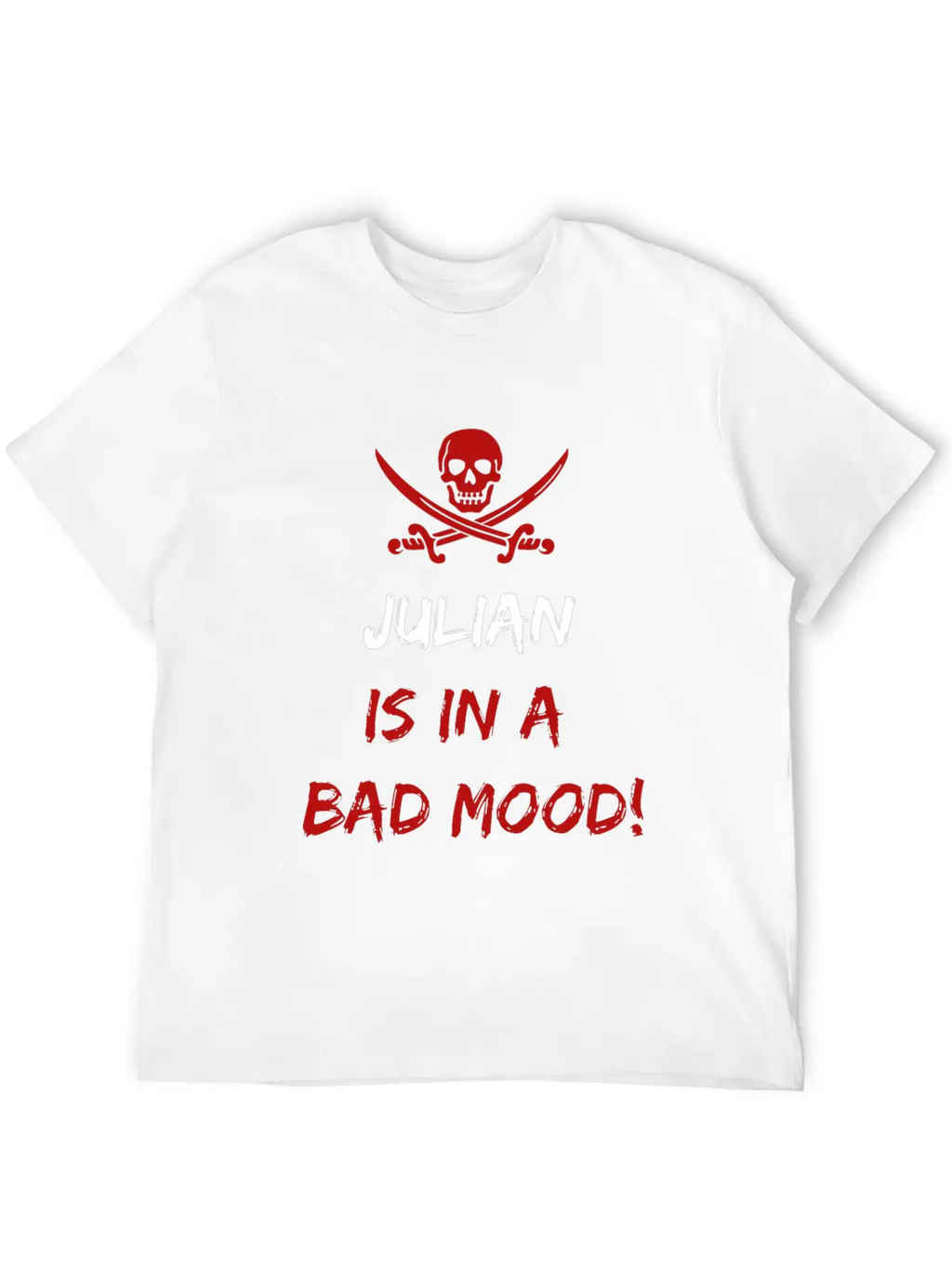 Who Is In A Bad Mood Julian Relaxed Everyday Tee – Lightweight And Durable Cotton