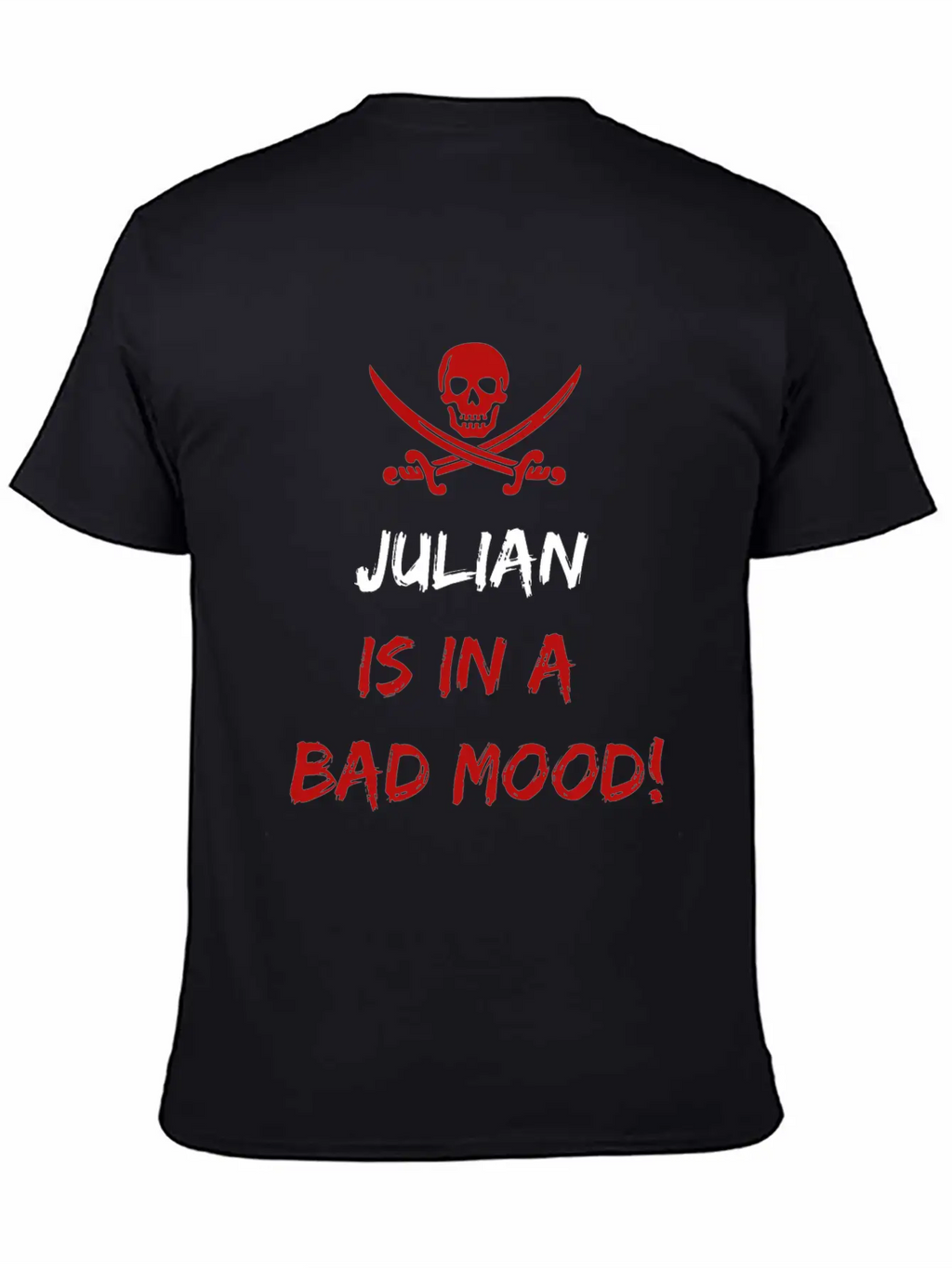 Who Is In A Bad Mood Julian Relaxed Everyday Tee – Lightweight And Durable Cotton