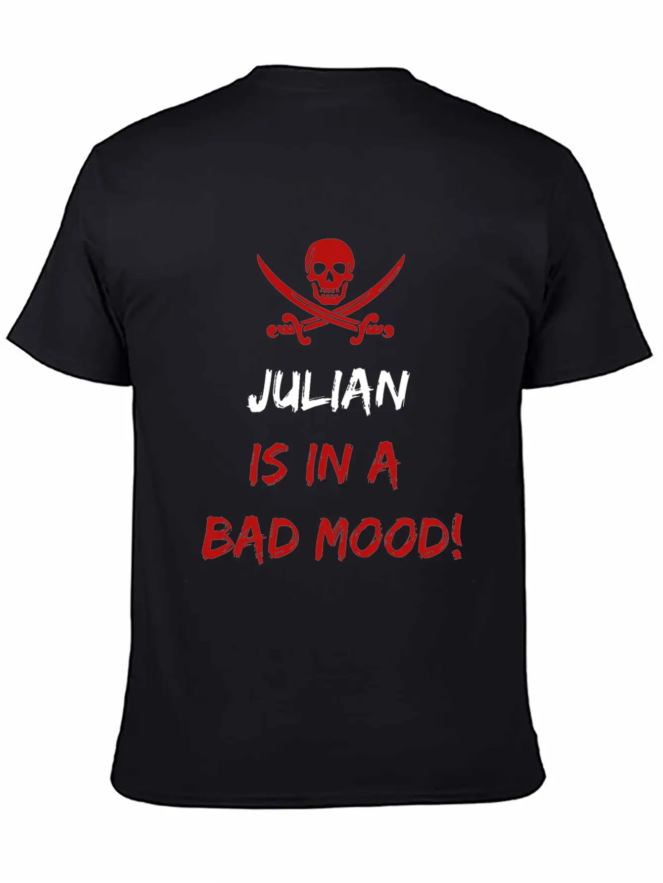 Who Is In A Bad Mood Julian Relaxed Everyday Tee – Lightweight And Durable Cotton