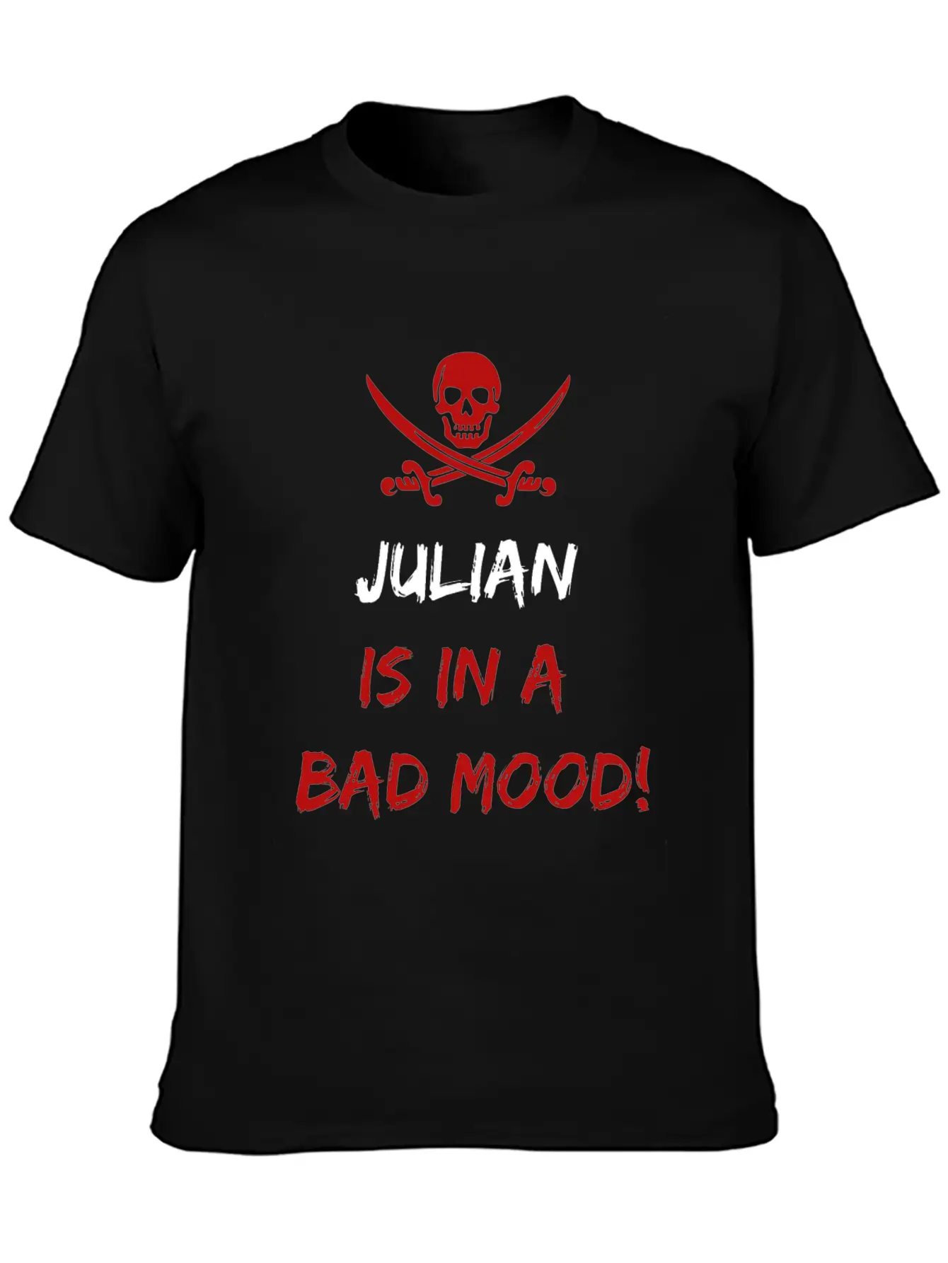 Who Is In A Bad Mood Julian Relaxed Everyday Tee – Lightweight And Durable Cotton