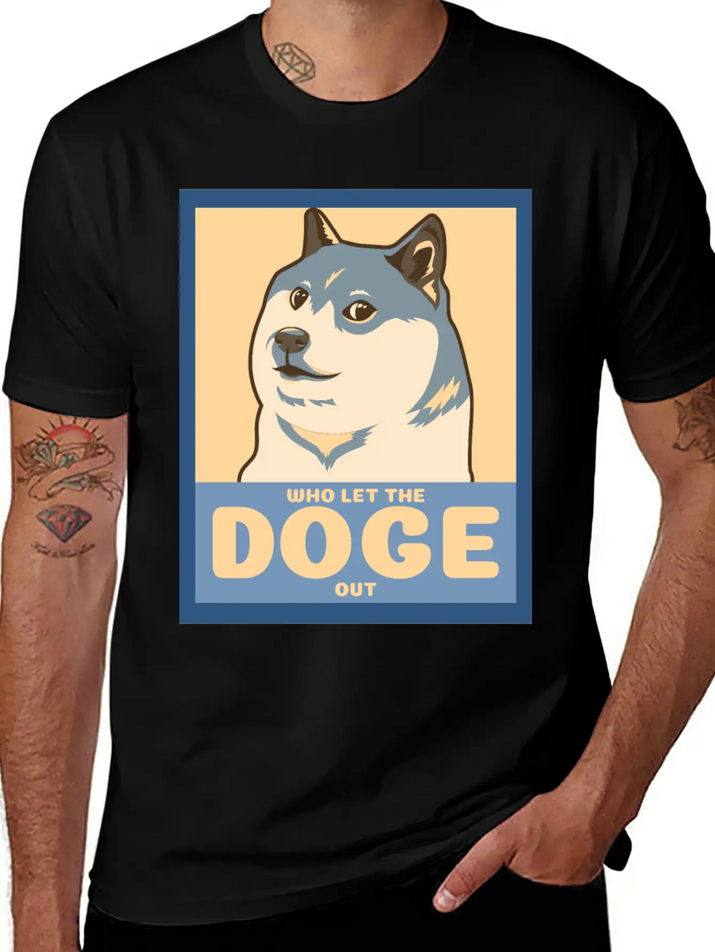 Who Let The Doge Out Timeless Short Sleeve Tee – Comfy And Minimalist Design