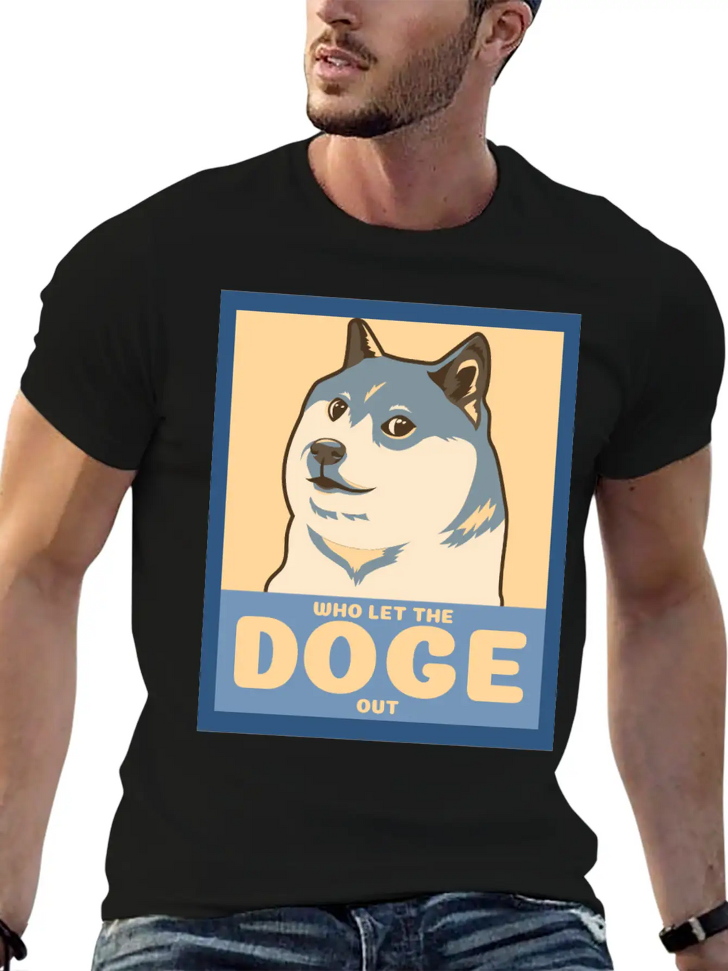 Who Let The Doge Out Timeless Short Sleeve Tee – Comfy And Minimalist Design