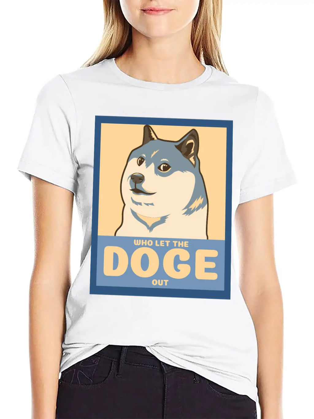 Who Let The Doge Out Timeless Short Sleeve Tee – Comfy And Minimalist Design