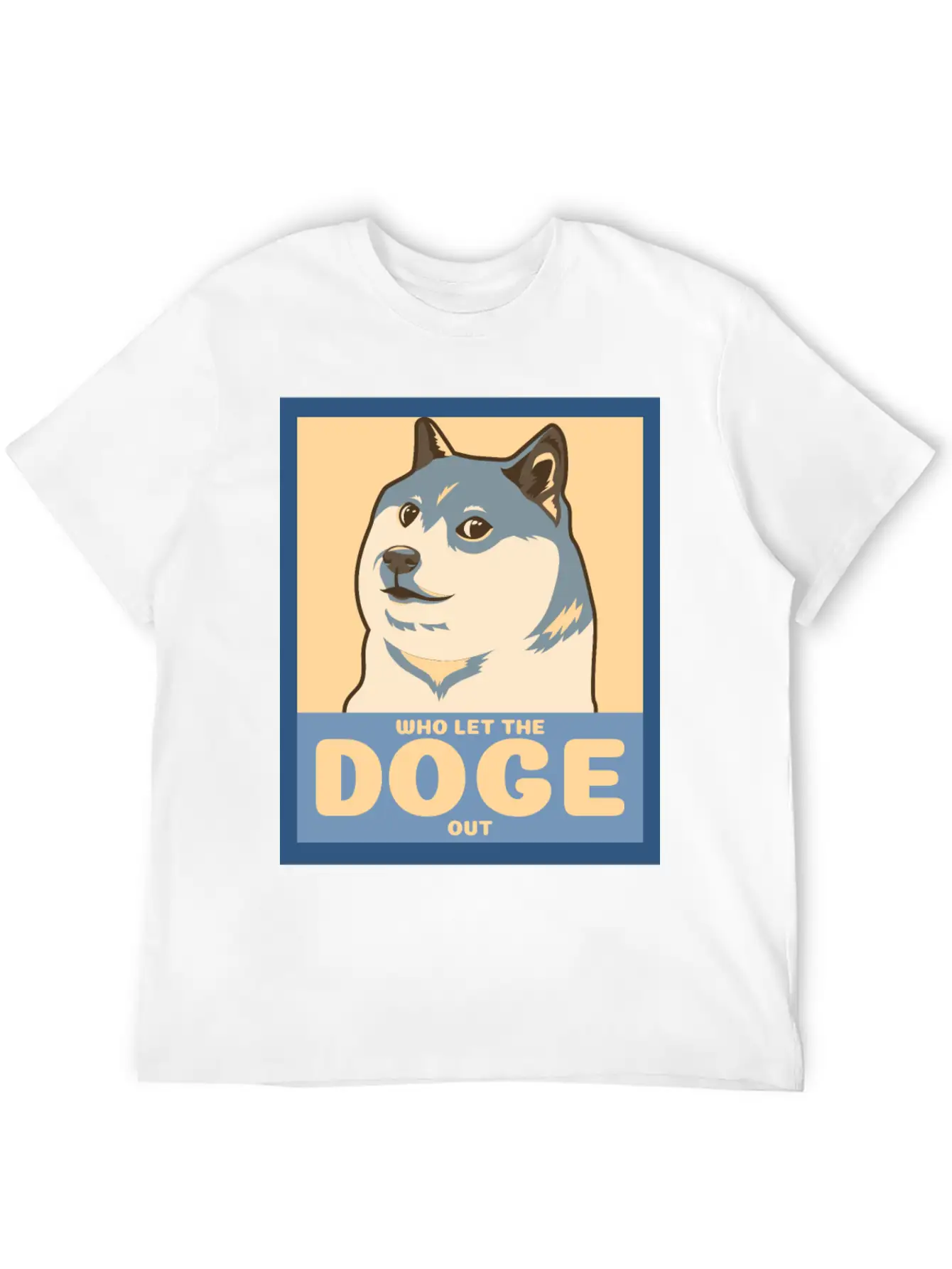 Who Let The Doge Out Timeless Short Sleeve Tee – Comfy And Minimalist Design