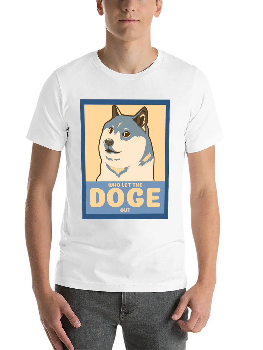 Who Let The Doge Out Timeless Short Sleeve Tee – Comfy And Minimalist Design