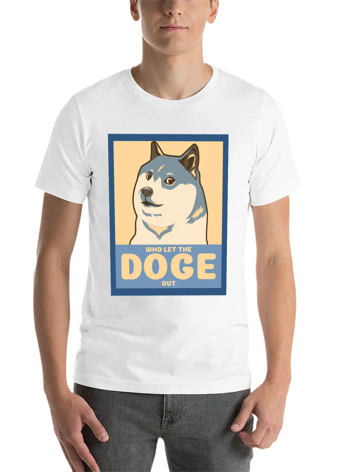 Who Let The Doge Out Timeless Short Sleeve Tee – Comfy And Minimalist Design