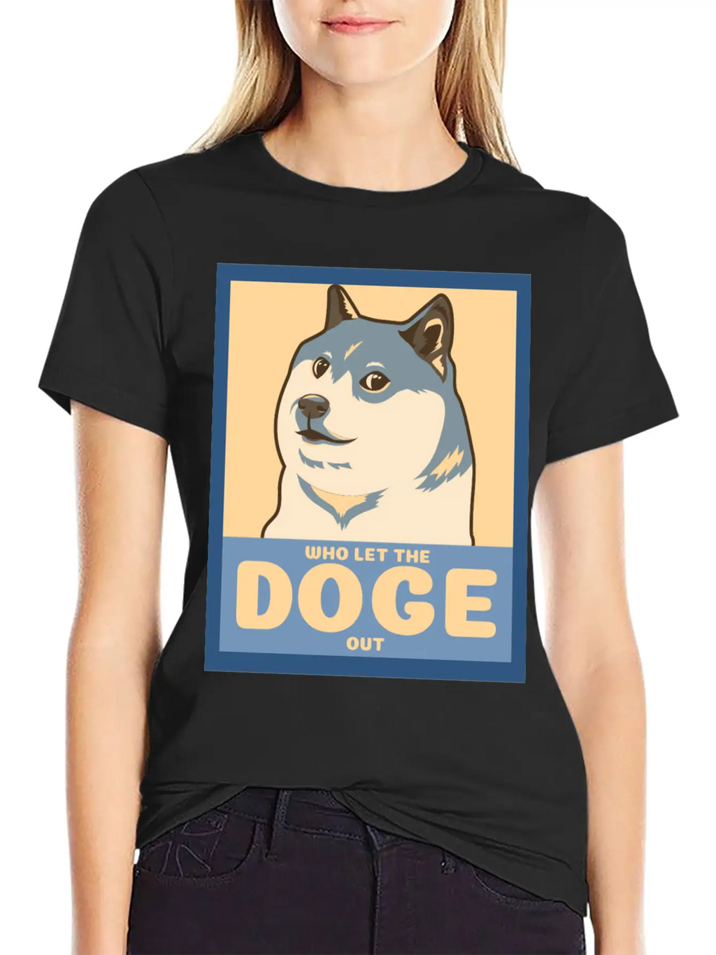 Who Let The Doge Out Timeless Short Sleeve Tee – Comfy And Minimalist Design