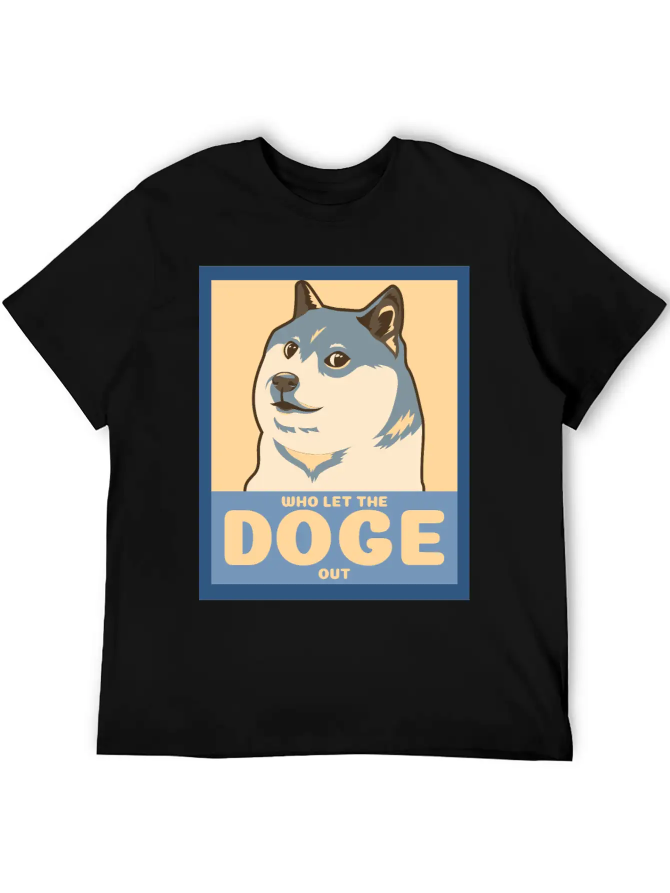 Who Let The Doge Out Timeless Short Sleeve Tee – Comfy And Minimalist Design