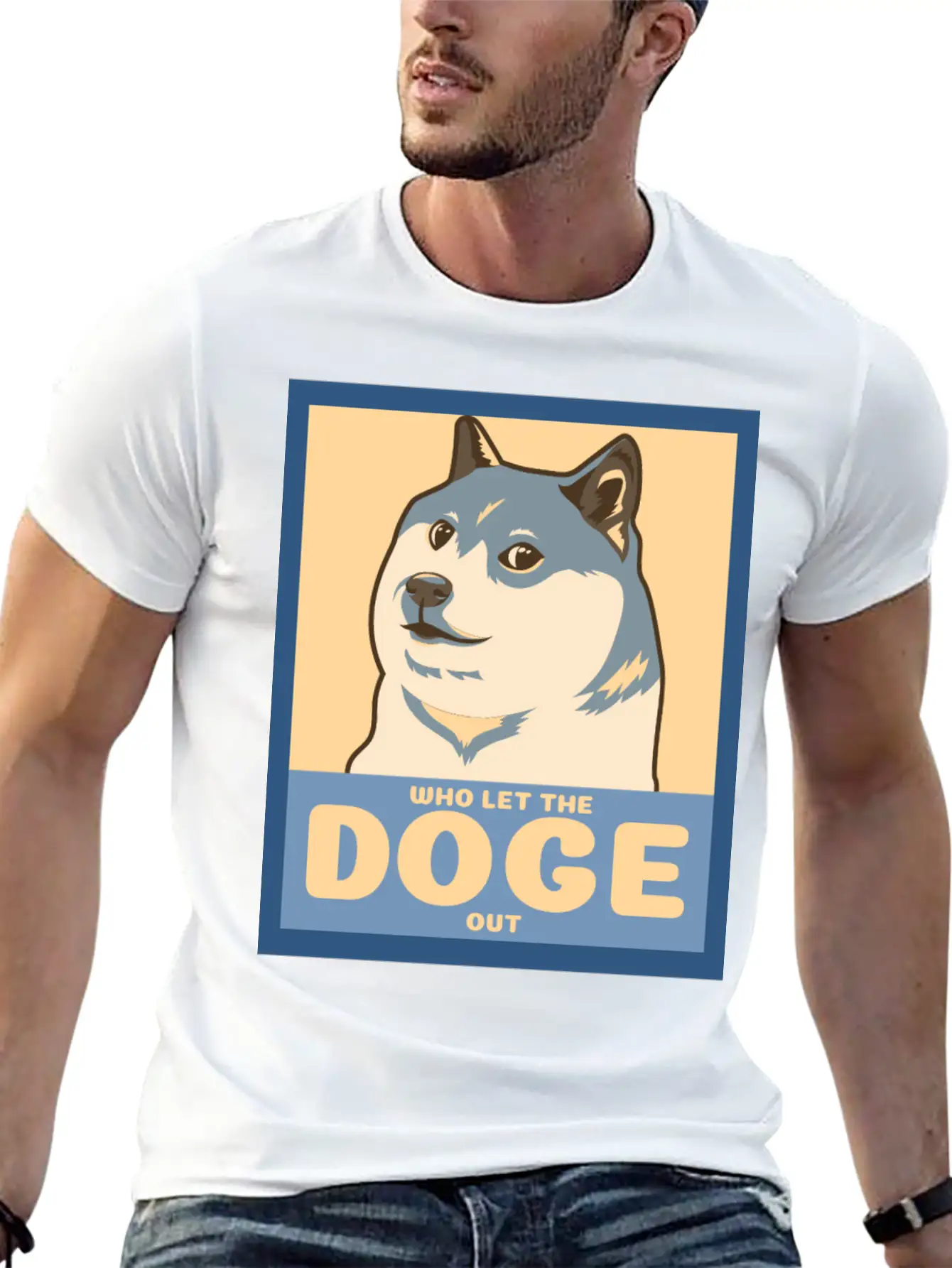 Who Let The Doge Out Timeless Short Sleeve Tee – Comfy And Minimalist Design