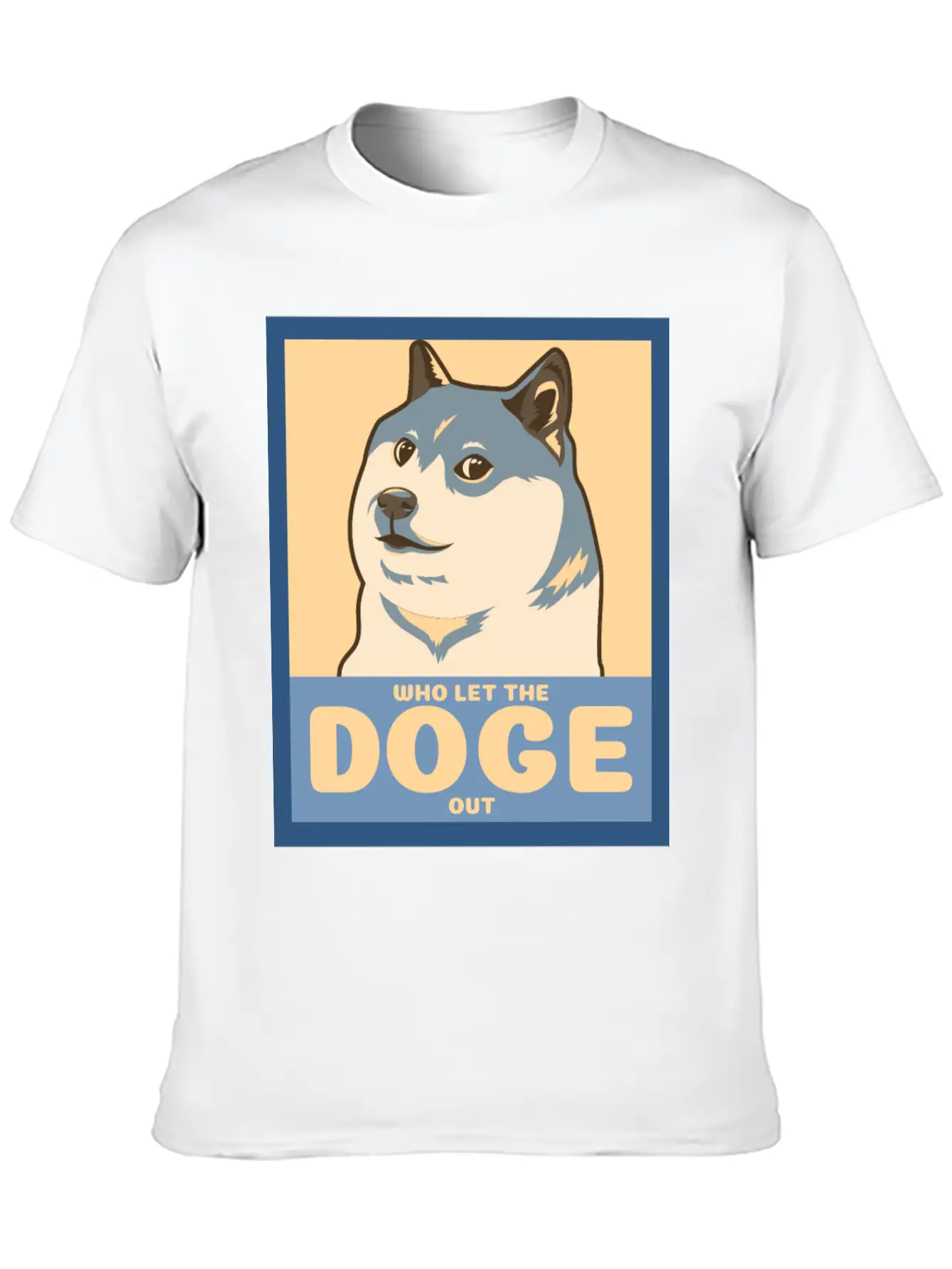 Who Let The Doge Out Timeless Short Sleeve Tee – Comfy And Minimalist Design