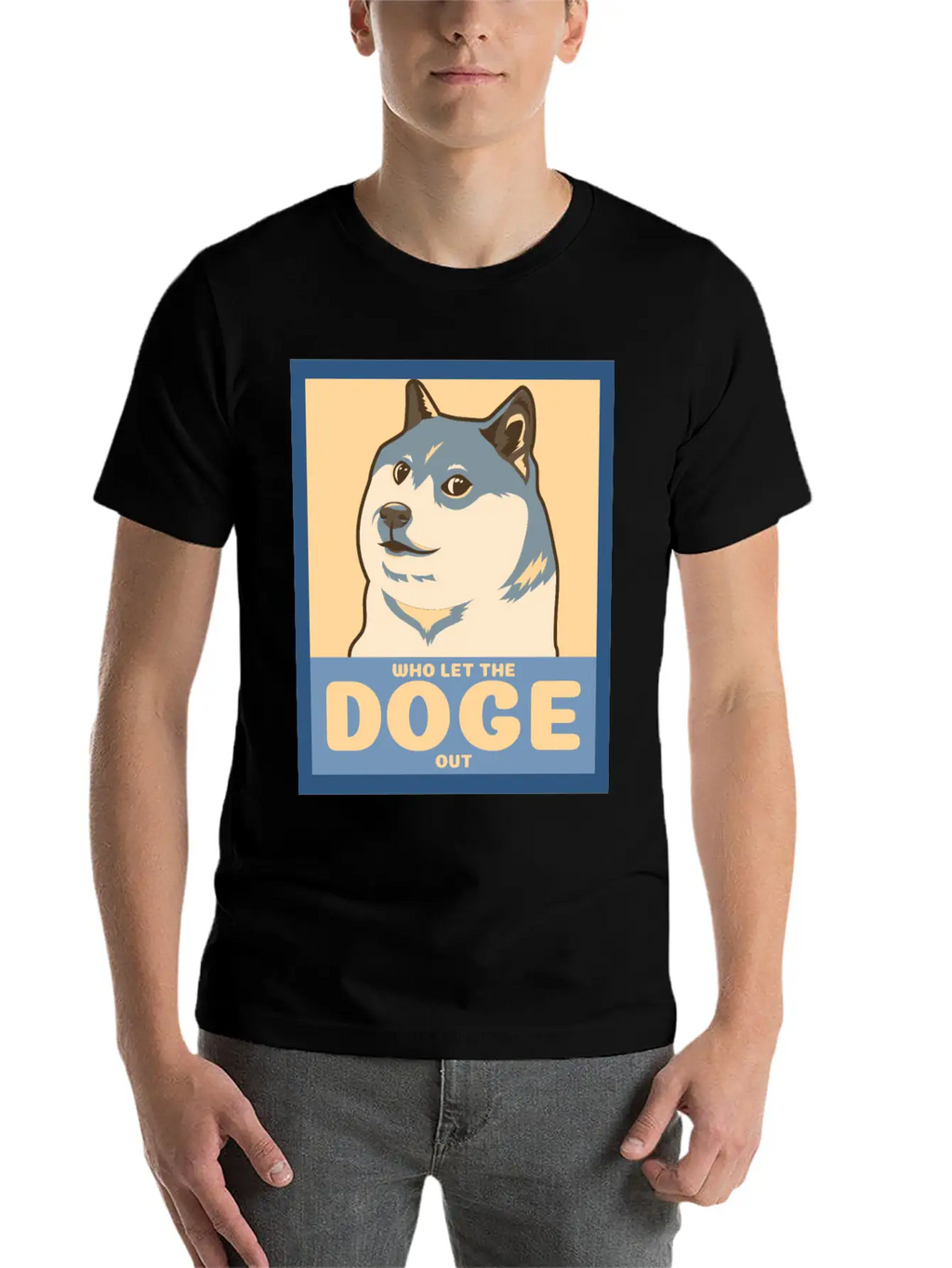 Who Let The Doge Out Timeless Short Sleeve Tee – Comfy And Minimalist Design
