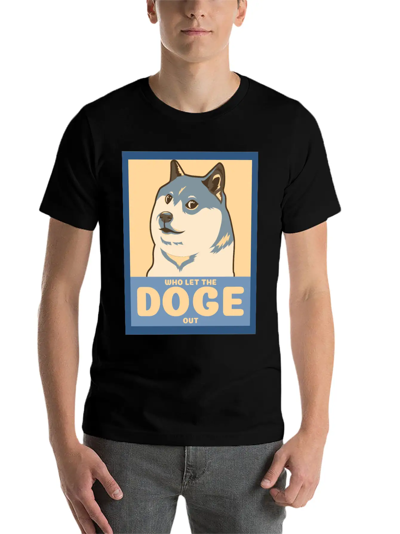 Who Let The Doge Out Timeless Short Sleeve Tee – Comfy And Minimalist Design
