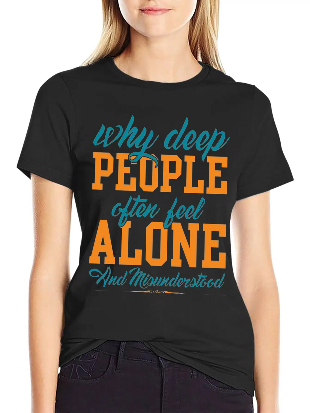 Why Deep People After Feel Alone Timeless Short Sleeve Tee – Comfy And Minimalist Design