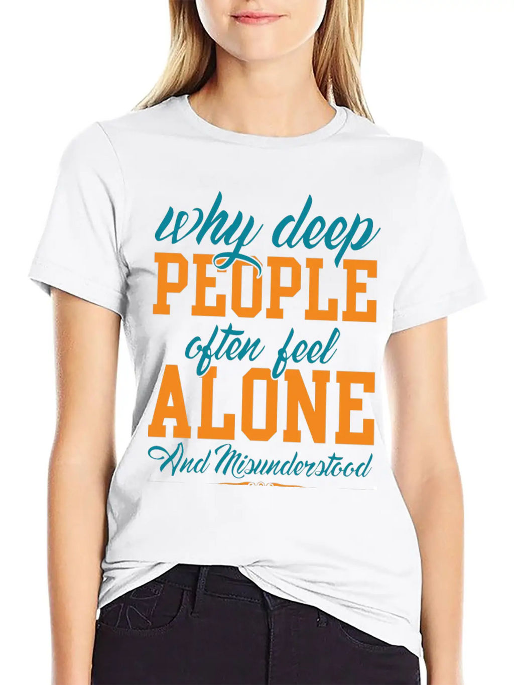 Why Deep People After Feel Alone Timeless Short Sleeve Tee – Comfy And Minimalist Design