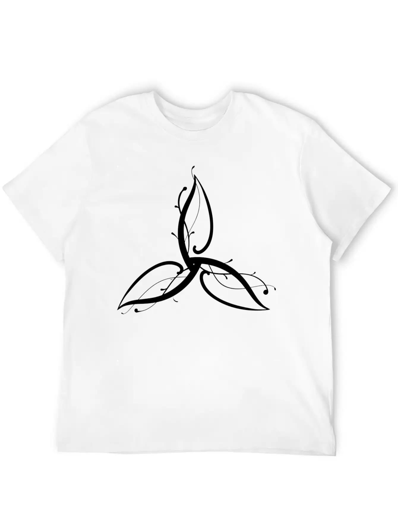 Wicca Art Flower Leaf Relaxed Everyday Tee – Lightweight And Durable Cotton