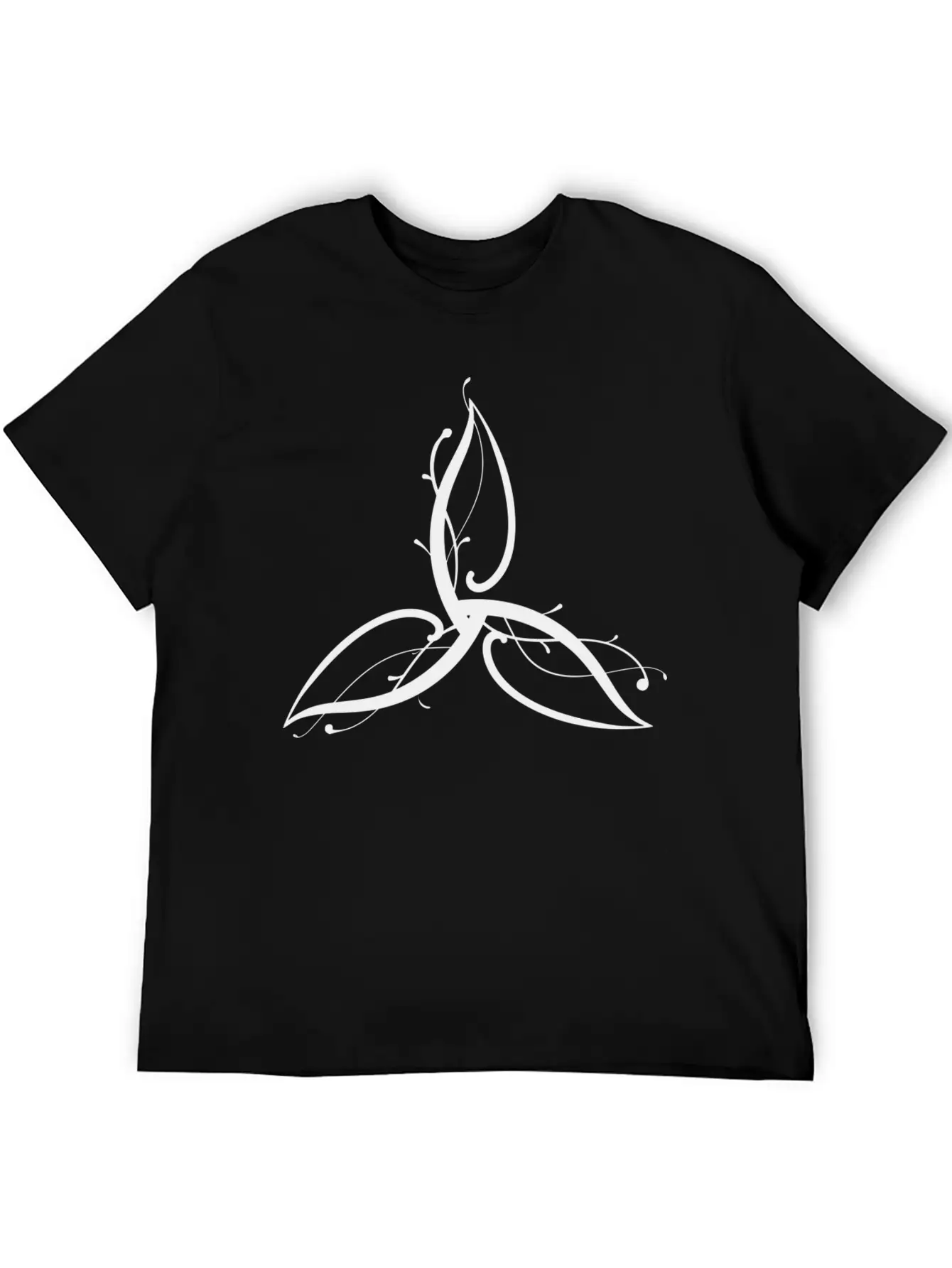 Wicca Art Flower Leaf Relaxed Everyday Tee – Lightweight And Durable Cotton
