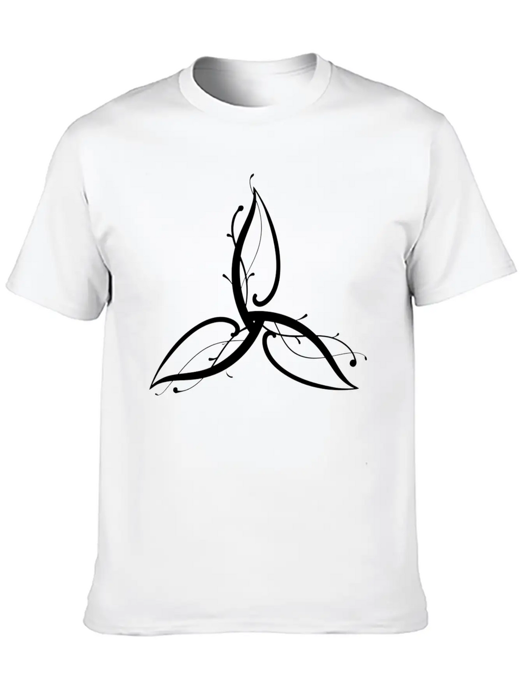 Wicca Art Flower Leaf Relaxed Everyday Tee – Lightweight And Durable Cotton