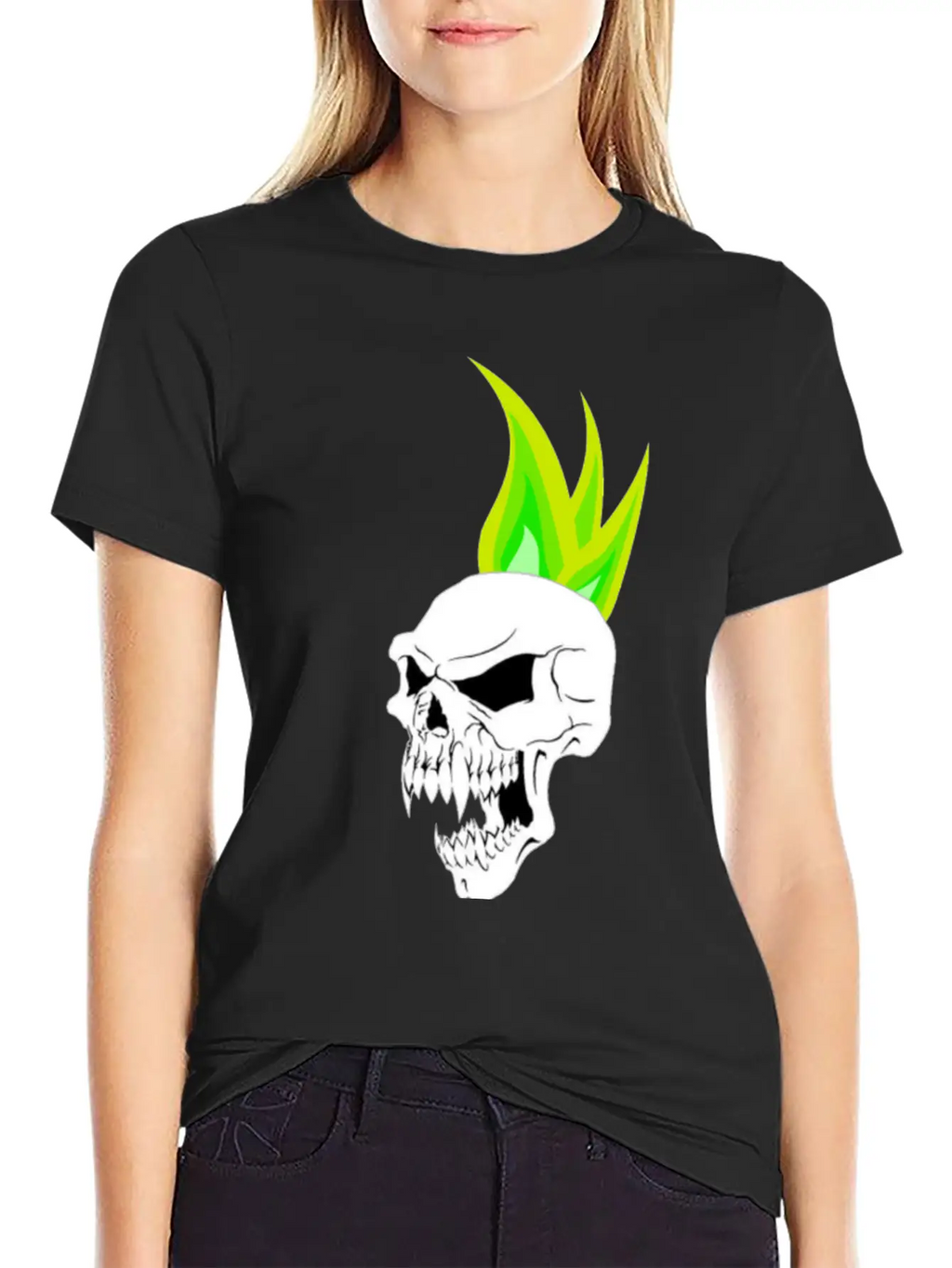 Wicked Teen Punk Skull Stylish Everyday T-Shirt – Unisex Basic Cotton Tee
