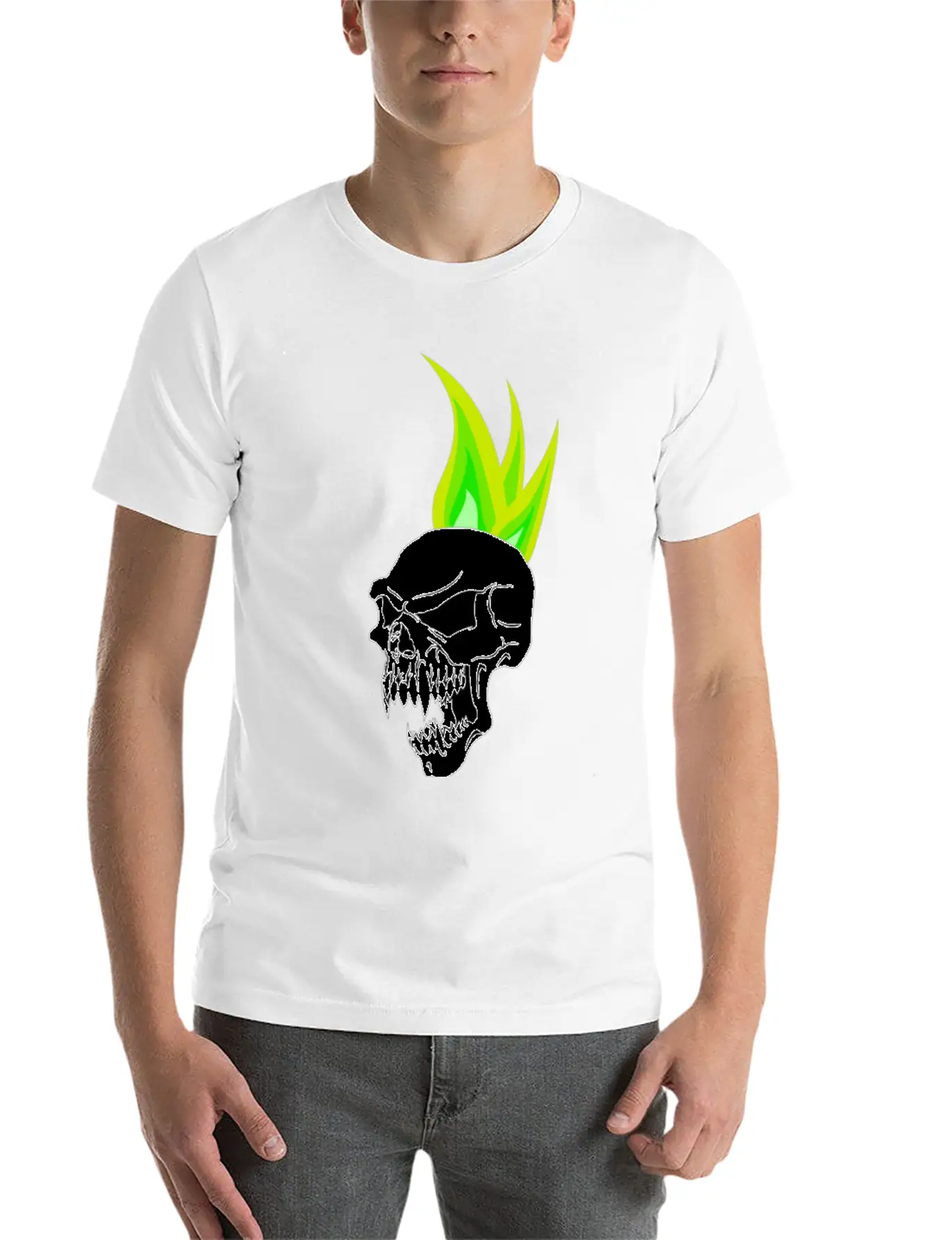 Wicked Teen Punk Skull Stylish Everyday T-Shirt – Unisex Basic Cotton Tee