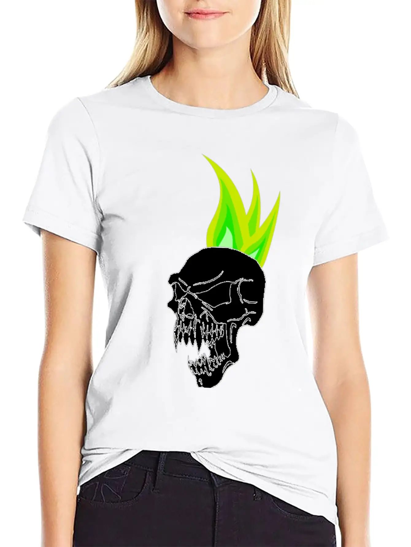 Wicked Teen Punk Skull Stylish Everyday T-Shirt – Unisex Basic Cotton Tee
