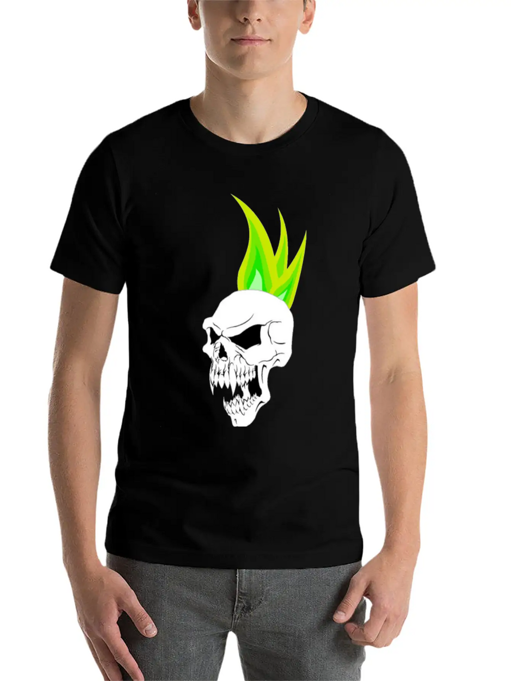 Wicked Teen Punk Skull Stylish Everyday T-Shirt – Unisex Basic Cotton Tee