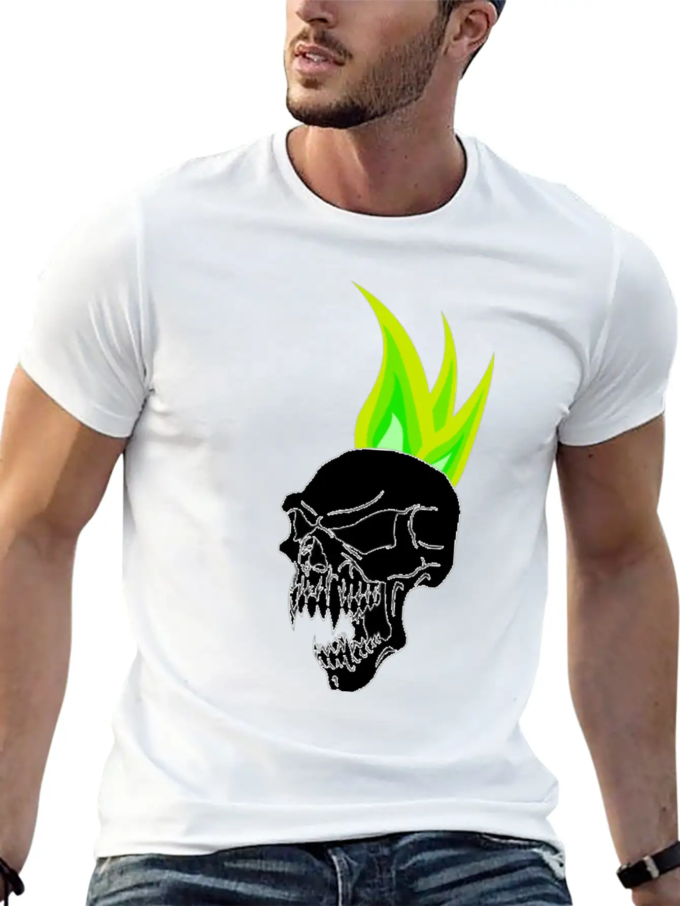 Wicked Teen Punk Skull Stylish Everyday T-Shirt – Unisex Basic Cotton Tee
