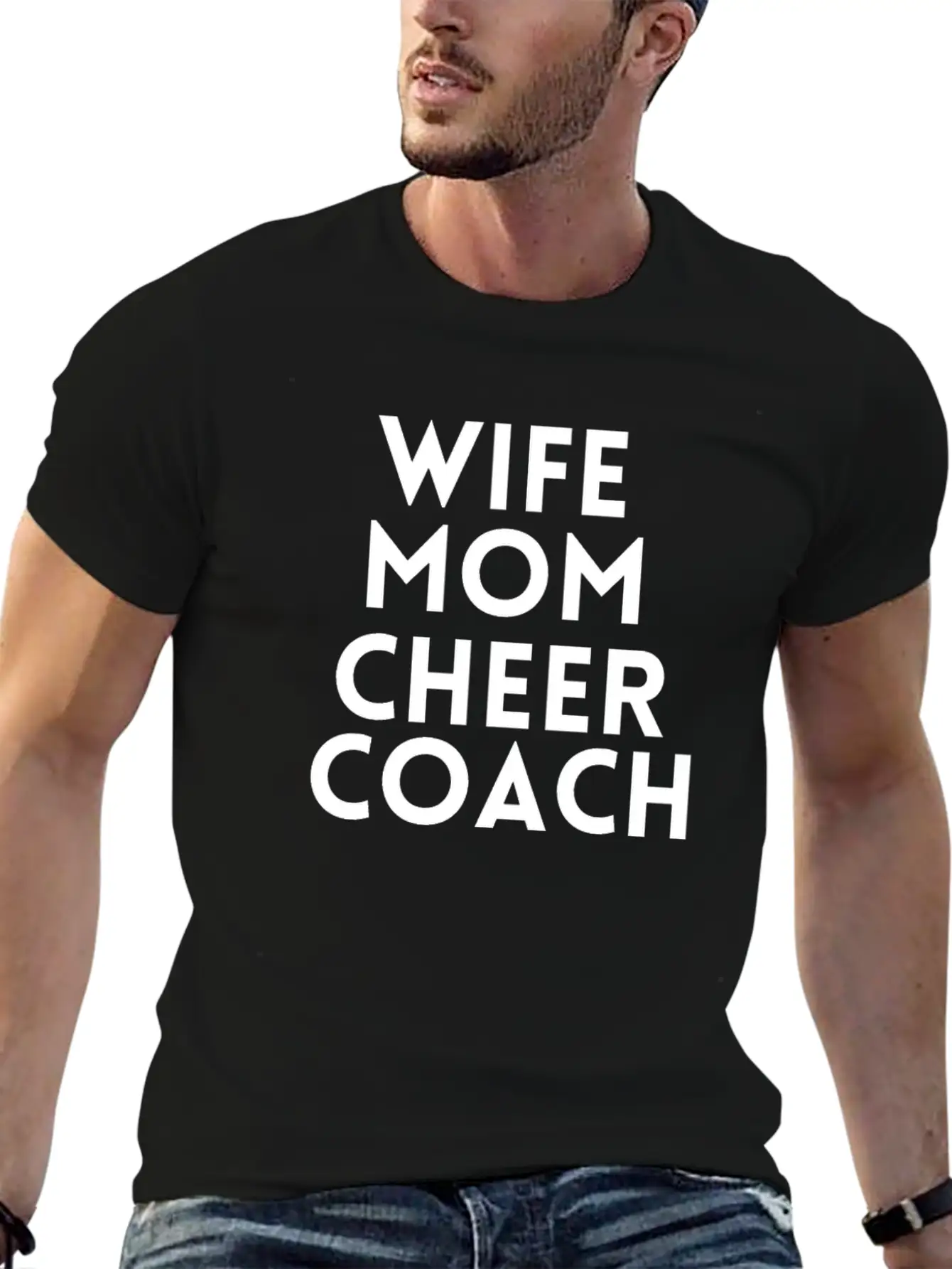 Wife Mom Cheer Coach Essential Cotton Tee For Daily Outfits – Unisex Style