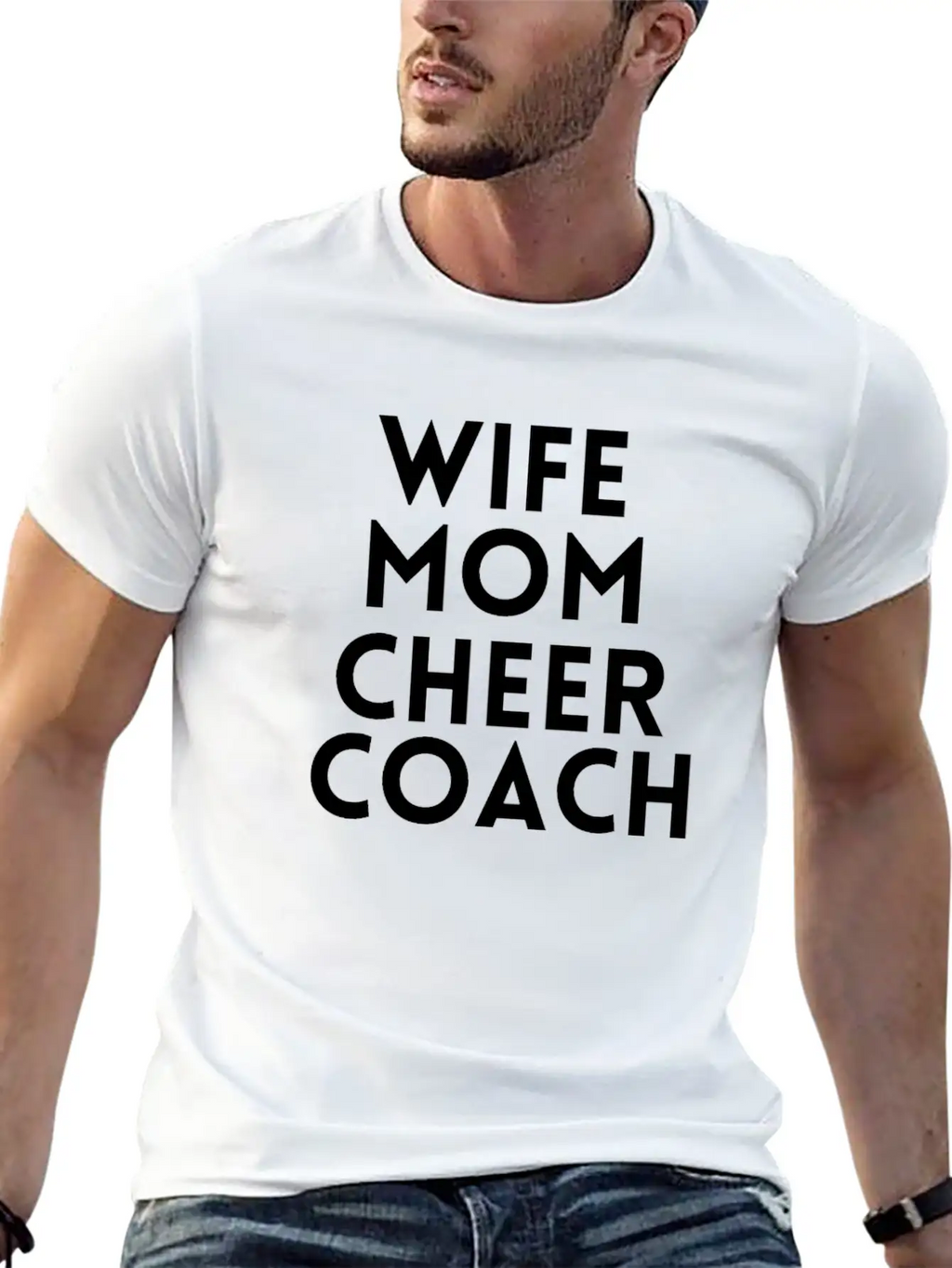 Wife Mom Cheer Coach Essential Cotton Tee For Daily Outfits – Unisex Style