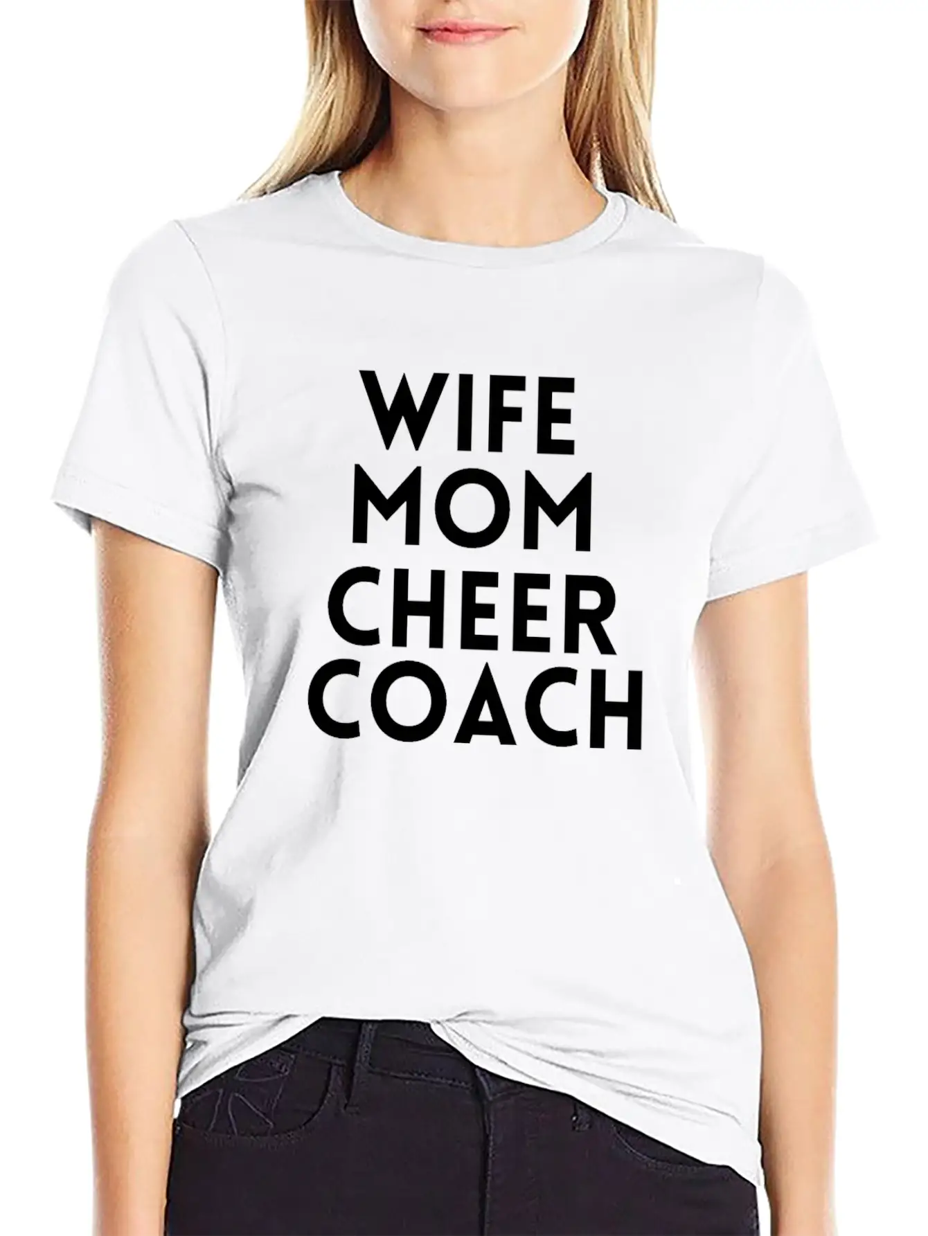 Wife Mom Cheer Coach Essential Cotton Tee For Daily Outfits – Unisex Style