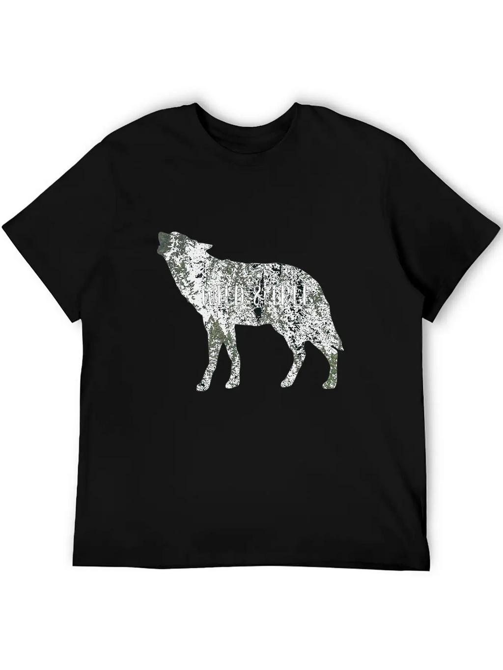 Wild & Free Wolf Breathable Graphic T-Shirt – Perfect For Casual Days