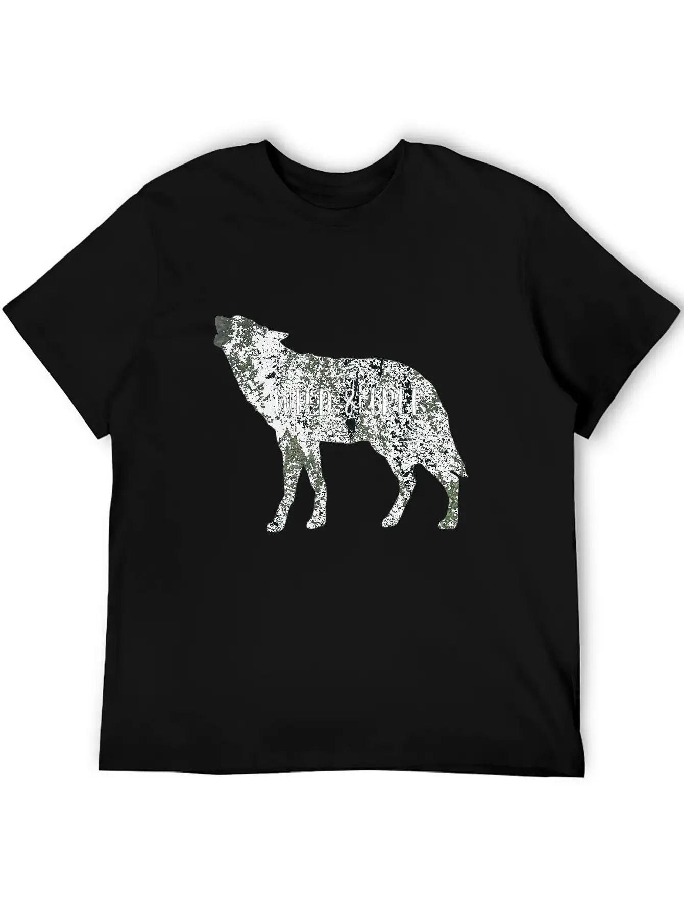 Wild & Free Wolf Breathable Graphic T-Shirt – Perfect For Casual Days