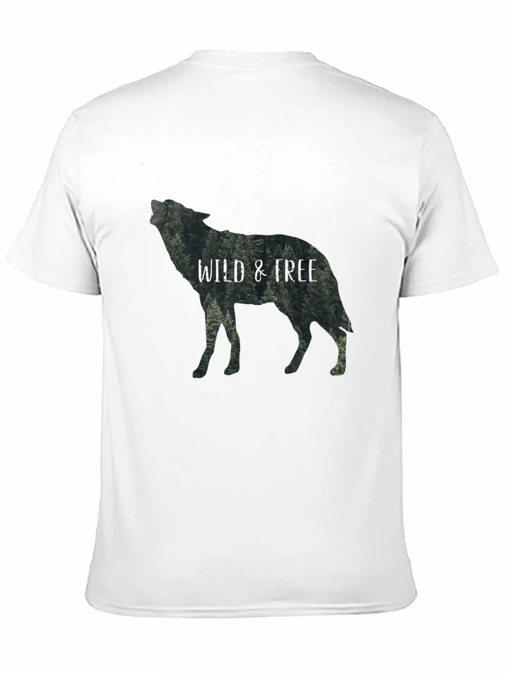 Wild & Free Wolf Breathable Graphic T-Shirt – Perfect For Casual Days