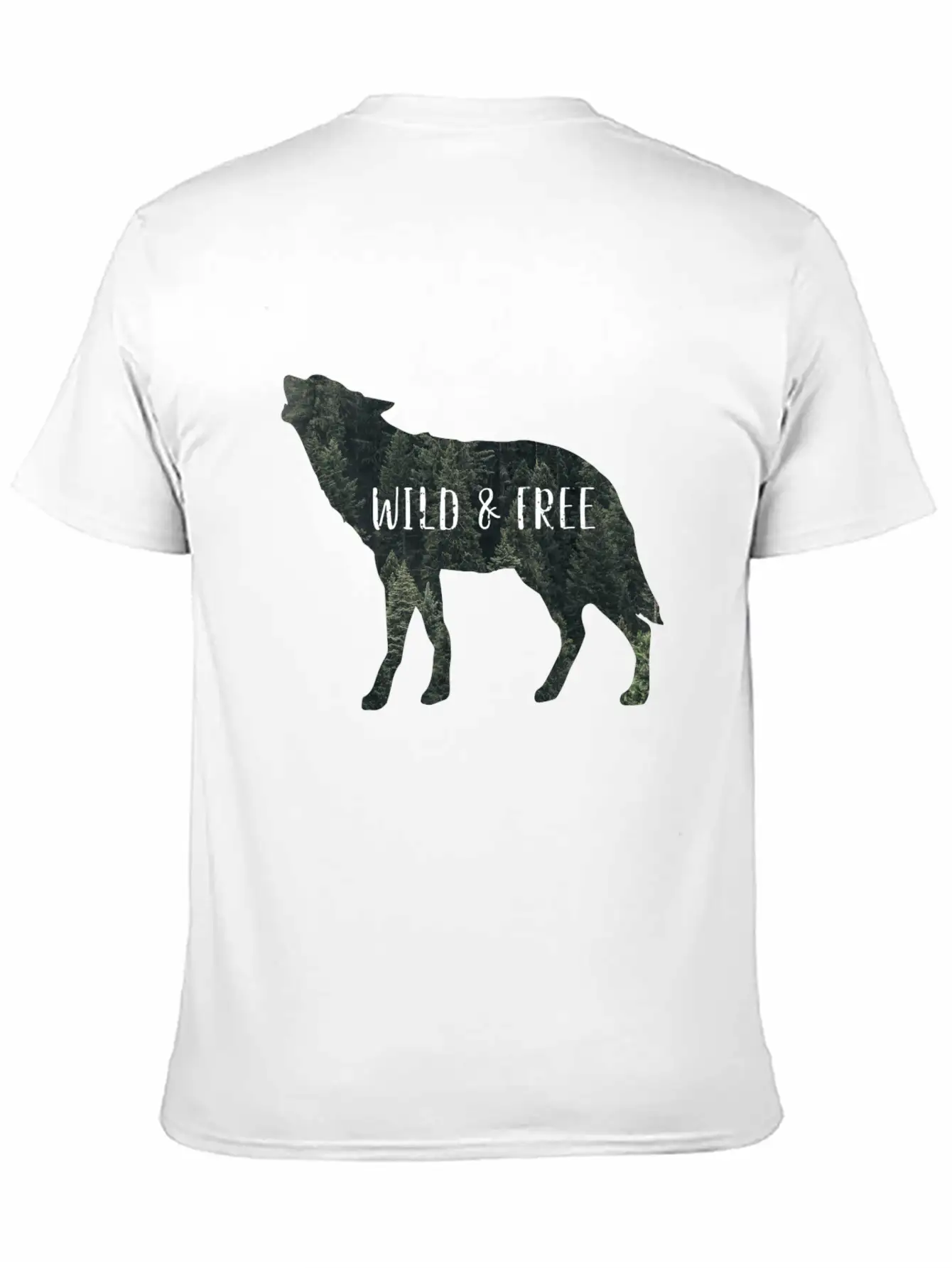Wild & Free Wolf Breathable Graphic T-Shirt – Perfect For Casual Days