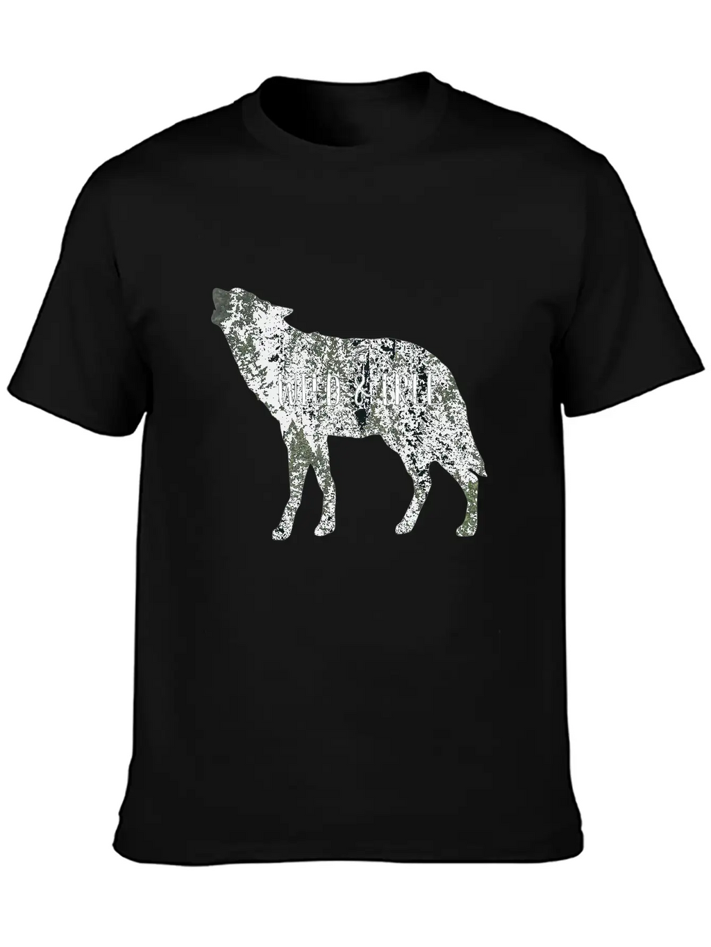 Wild & Free Wolf Breathable Graphic T-Shirt – Perfect For Casual Days