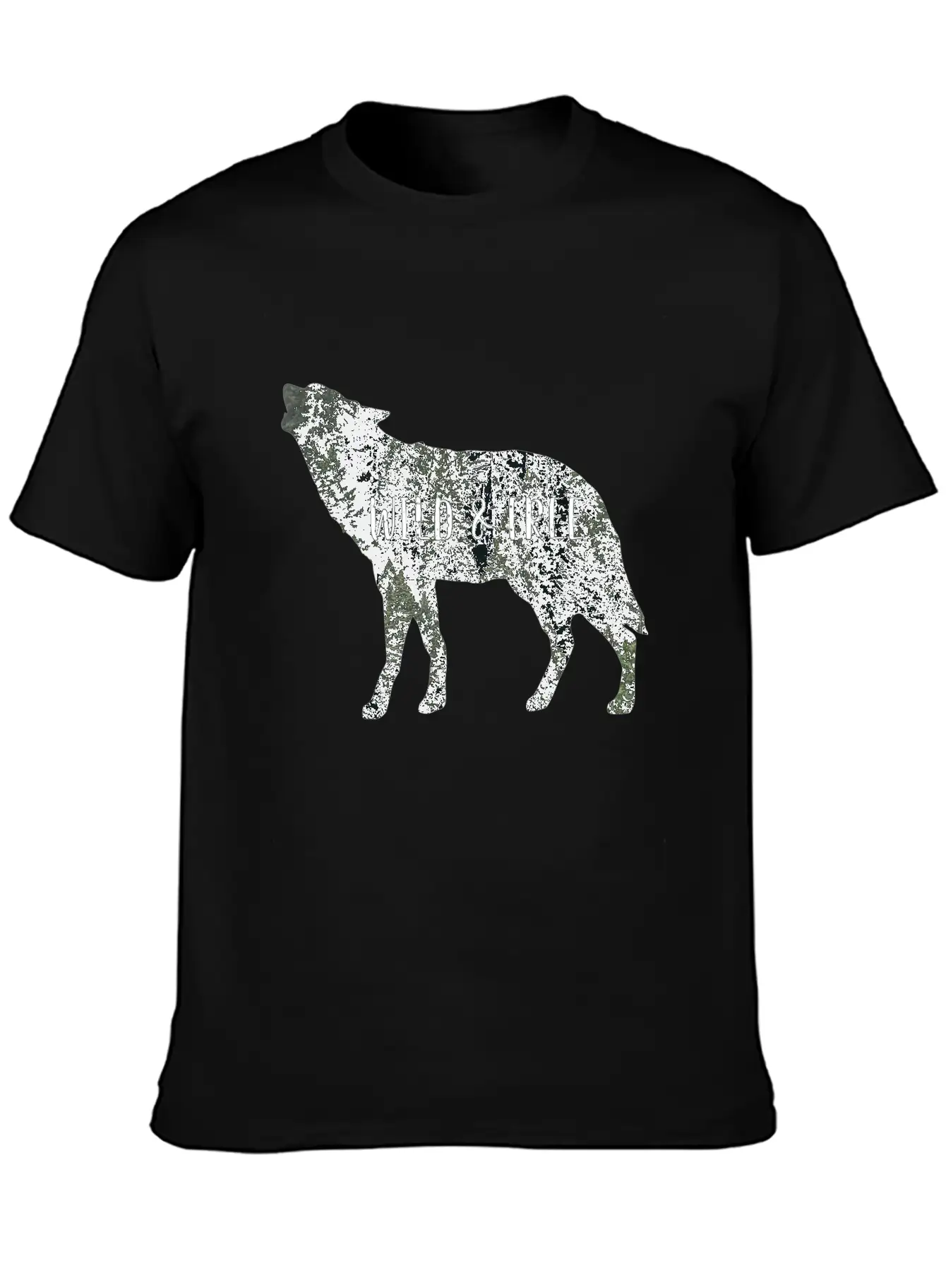Wild & Free Wolf Breathable Graphic T-Shirt – Perfect For Casual Days
