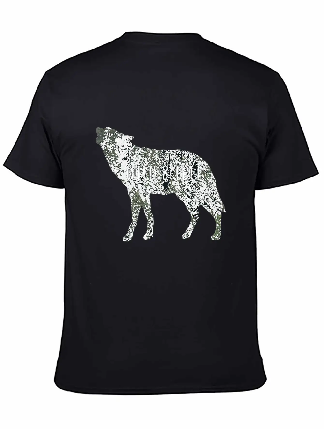 Wild & Free Wolf Breathable Graphic T-Shirt – Perfect For Casual Days
